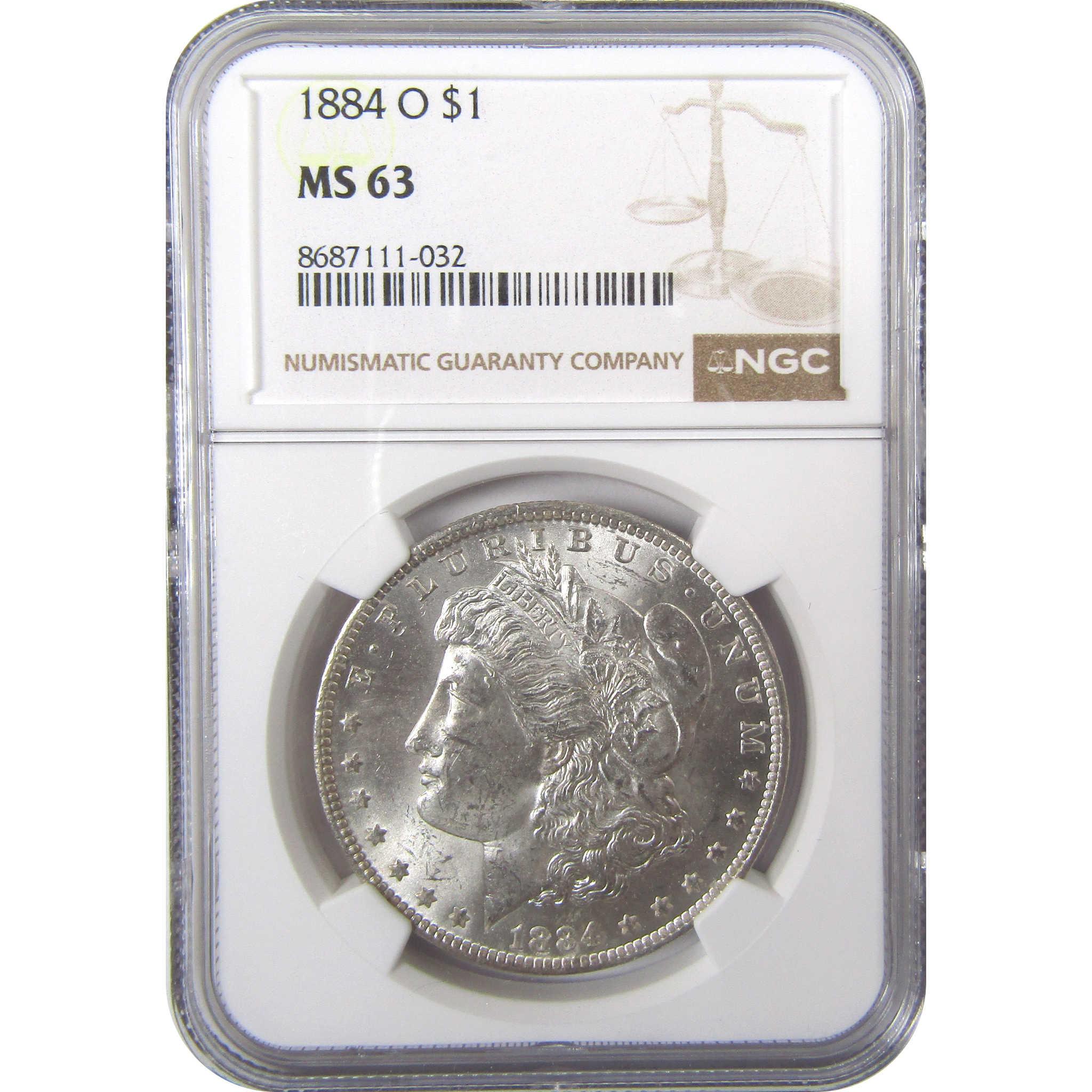 1884 O Morgan Silver Dollar MS 63 NGC Uncirculated $1 Coin SKU:I24822 - Morgan coin - Morgan silver dollar - Morgan silver dollar for sale - Profile Coins &amp; Collectibles