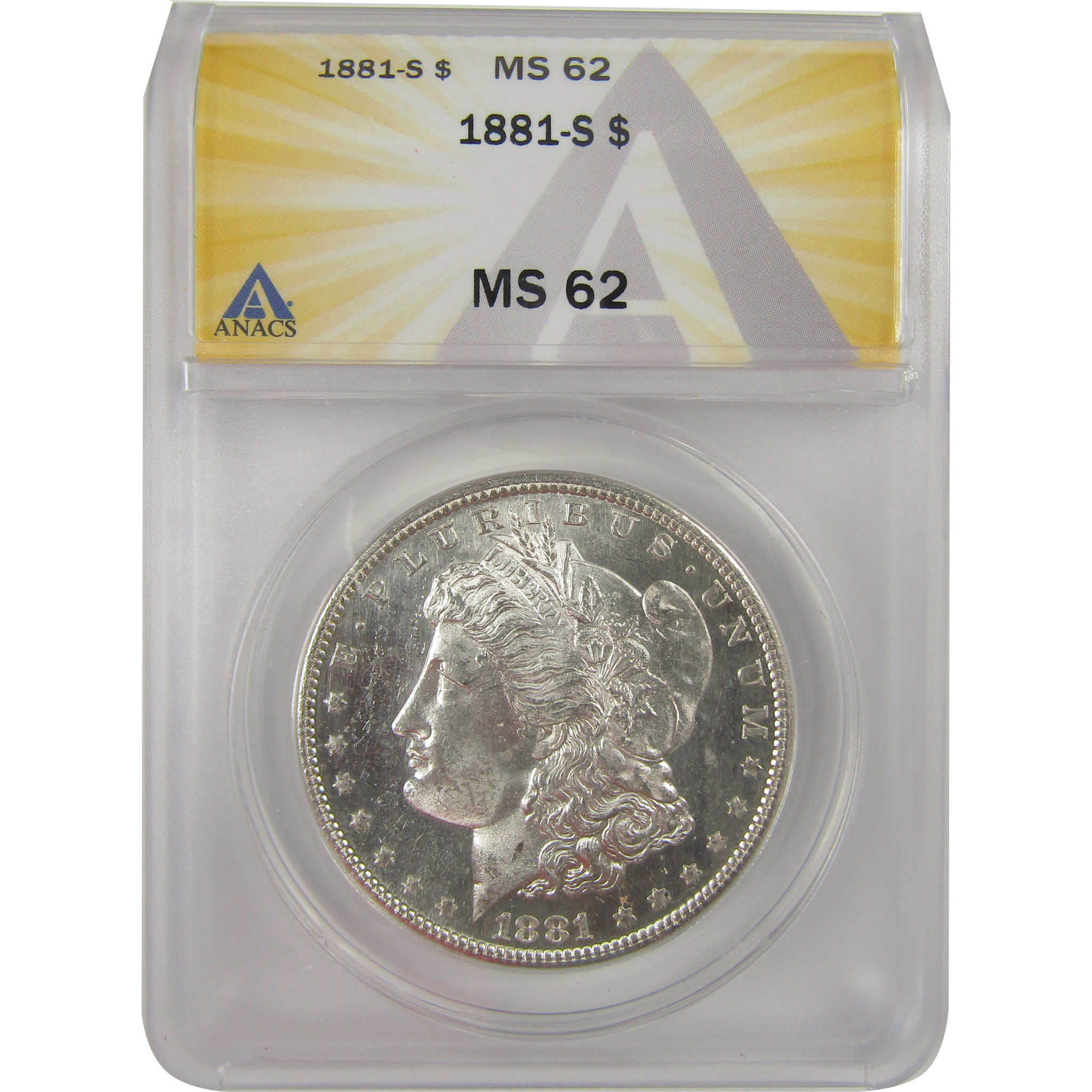 1881 S Morgan Dollar MS 62 ANACS Silver Uncirculated SKU:I20919 - Morgan coin - Morgan silver dollar - Morgan silver dollar for sale - Profile Coins &amp; Collectibles