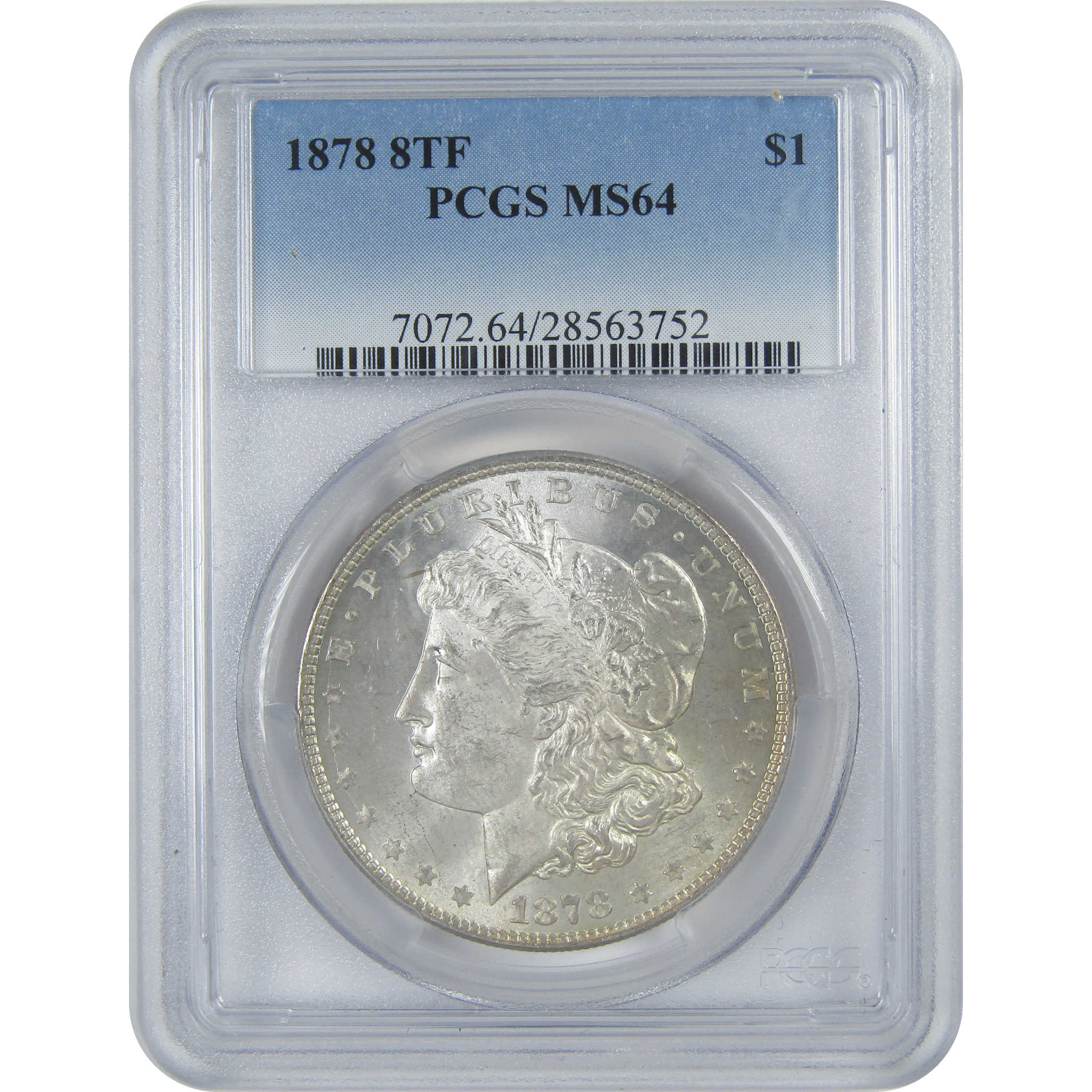 1878 8TF Morgan Dollar MS 64 PCGS Silver $1 Uncirculated SKU:I16536 - Morgan coin - Morgan silver dollar - Morgan silver dollar for sale - Profile Coins &amp; Collectibles