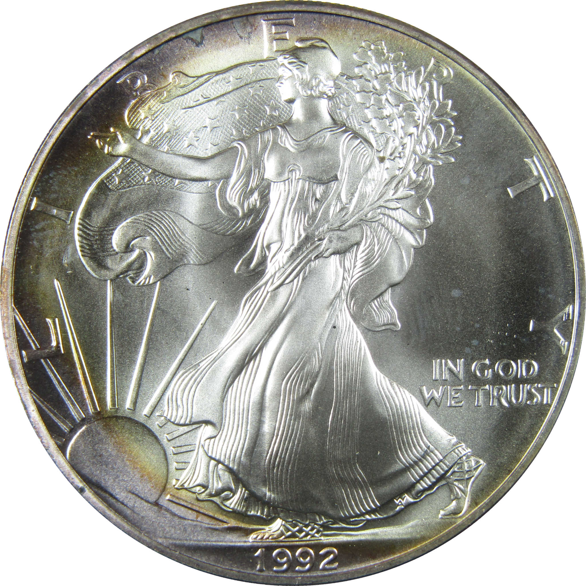 1992 American Silver Eagle Uncirculated Mint State $1 Coin SKU:CP1526