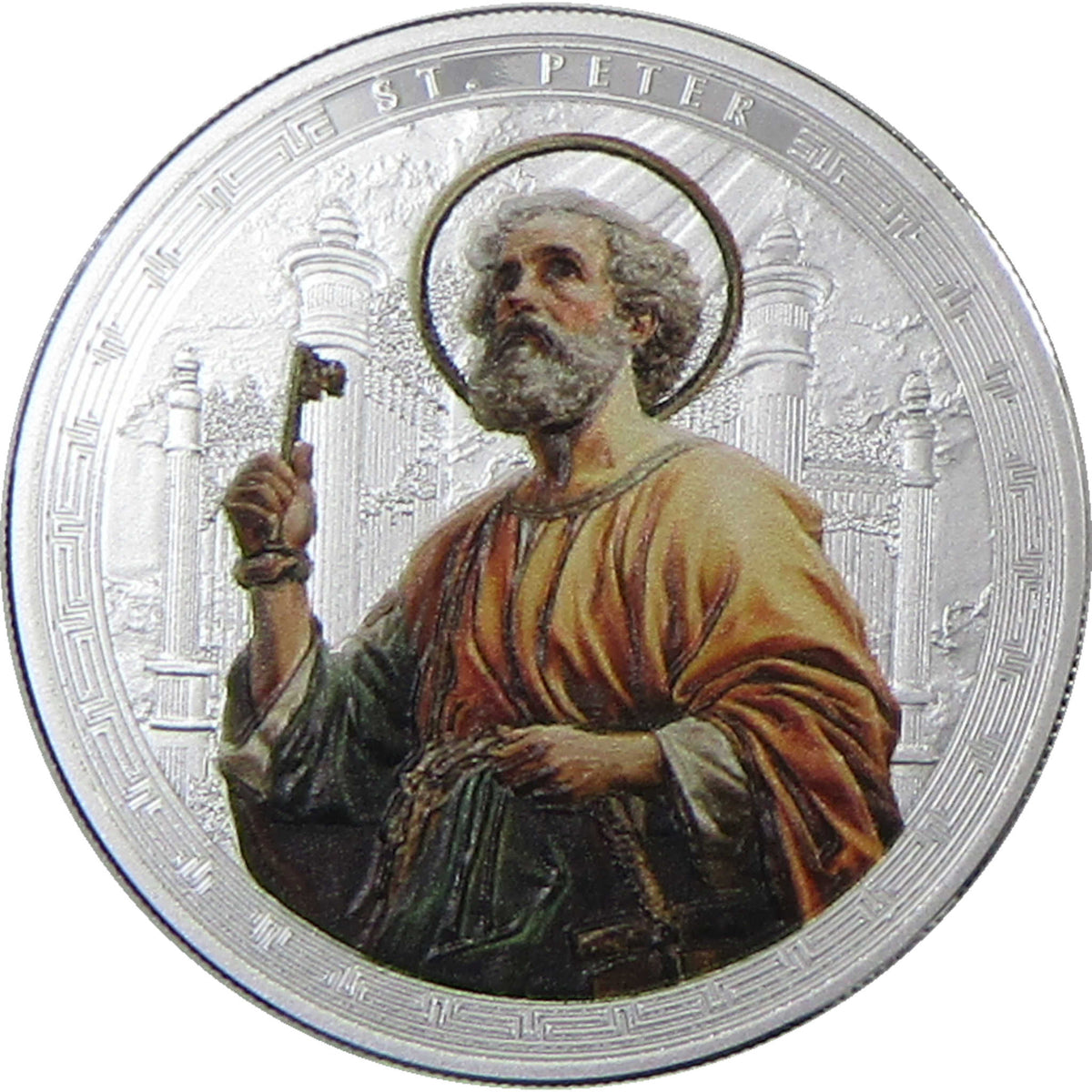 2025 Ghana 1 oz Silver Saint Peter 5 Cedis Proof Coin Collectible COA