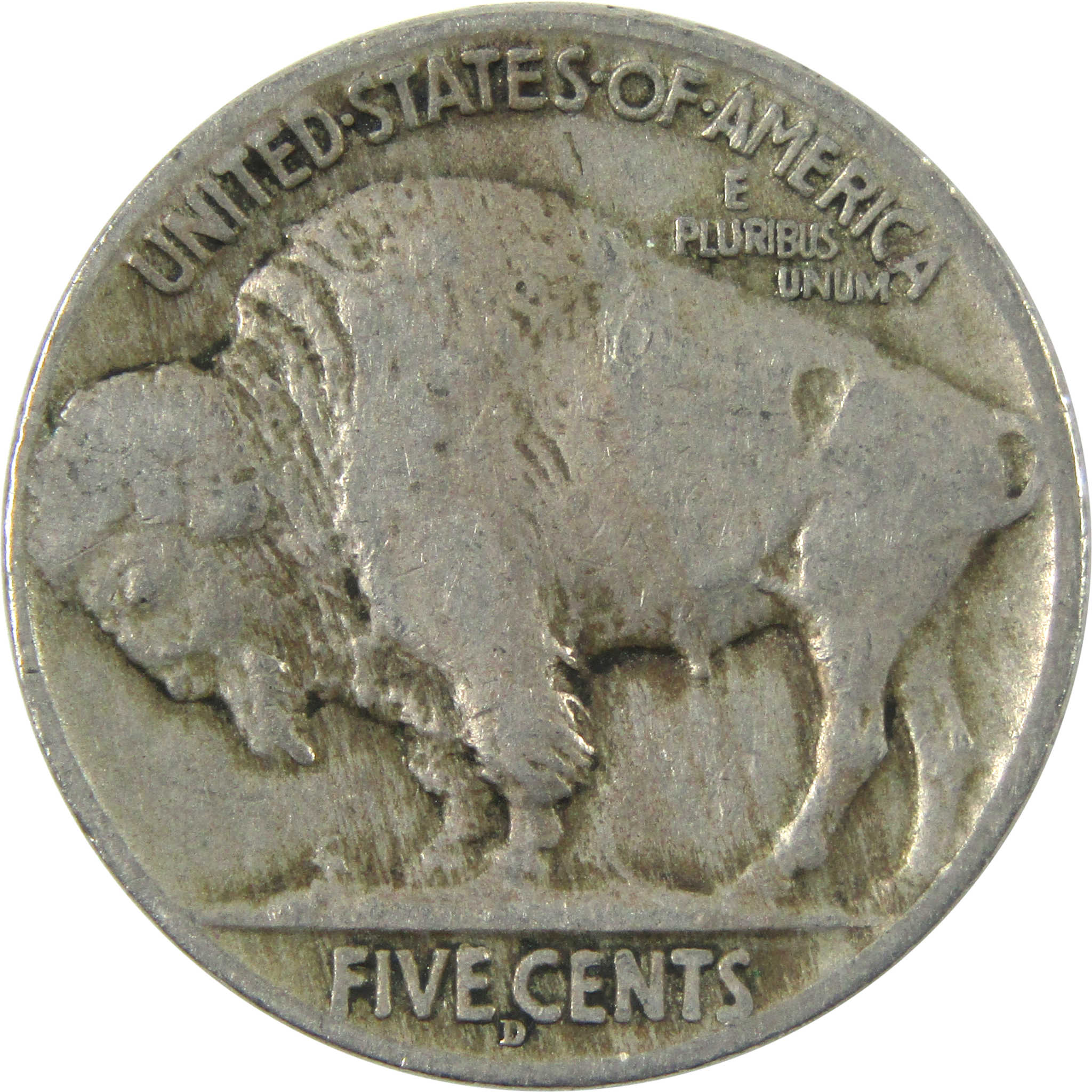 1914 D Indian Head Buffalo Nickel Fine Details 5c Coin SKU:CPC4828