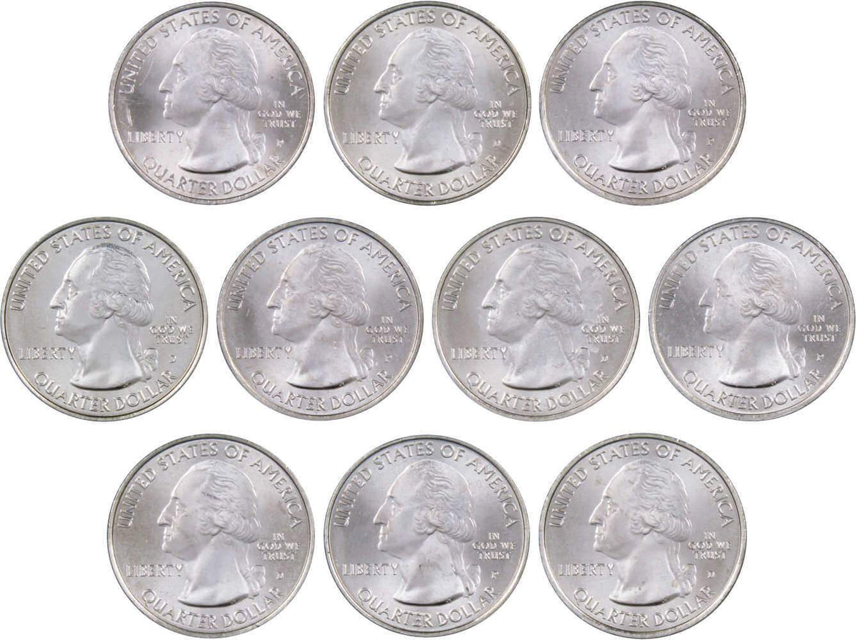 2012 P&D Quarter 10 Coin Set Clad Uncirculated Mint State