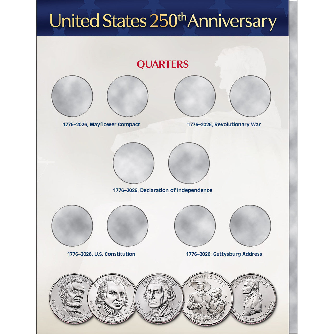 Whitman 2026 United States 250th Anniversary Collection Coin Folder