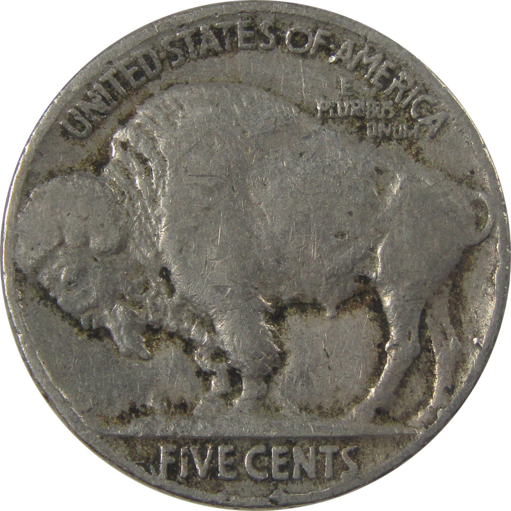 1914 Indian Head Buffalo Nickel F Fine 5c Coin SKU:I25234