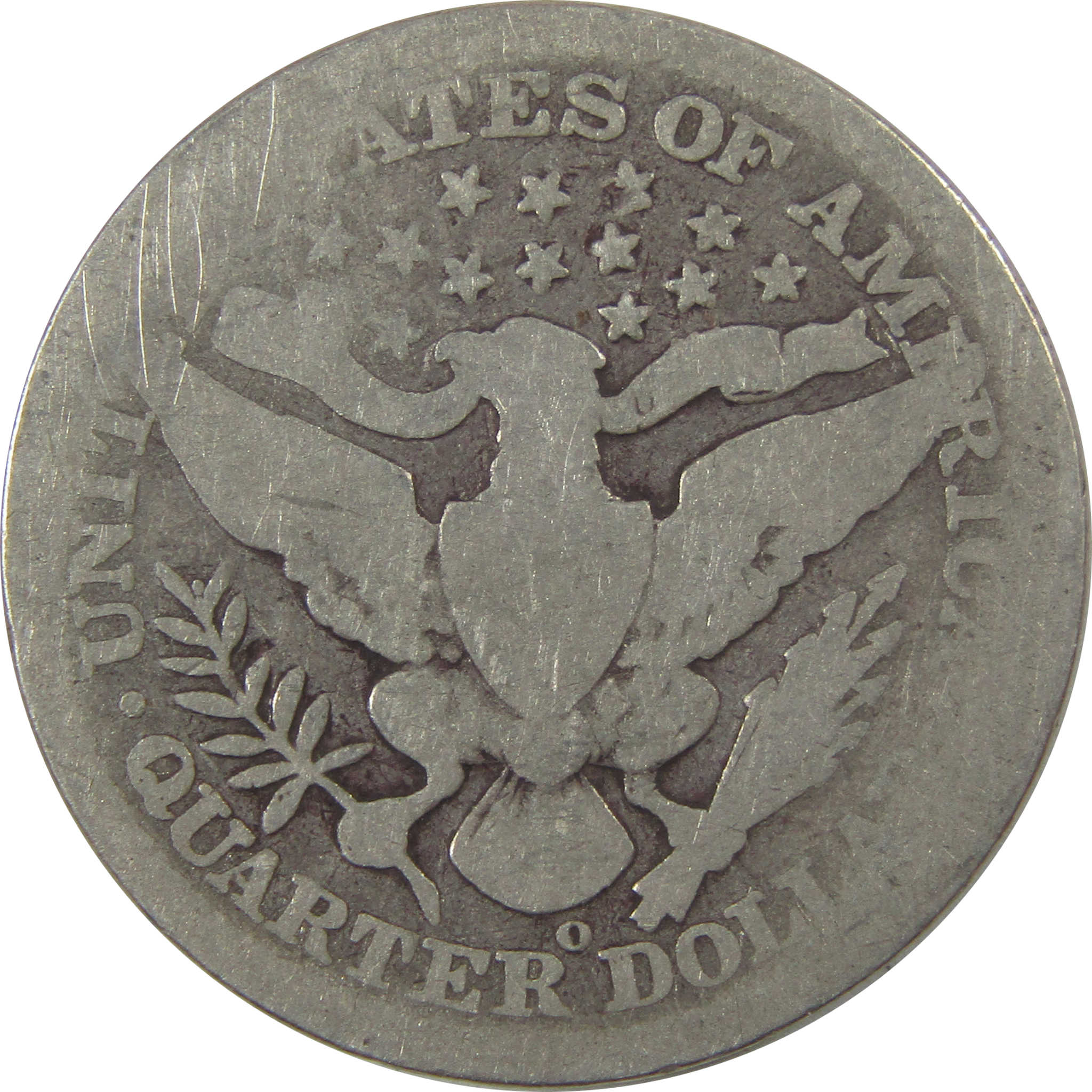 1909 O Barber Silver Quarter AG About Good 25c Coin SKU:I24495