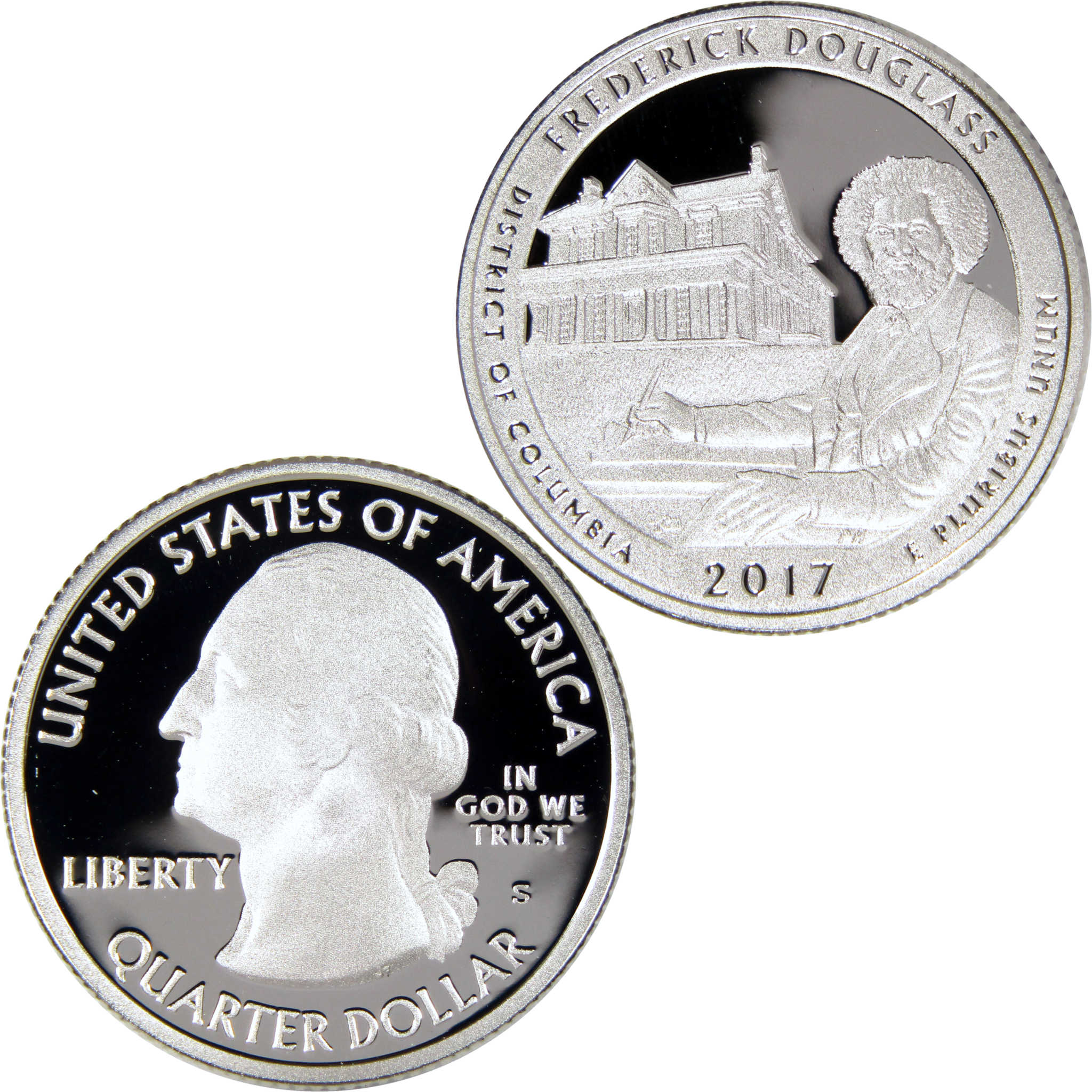 2017 S Frederick Douglass National Site Quarter Silver 25c Proof Coin