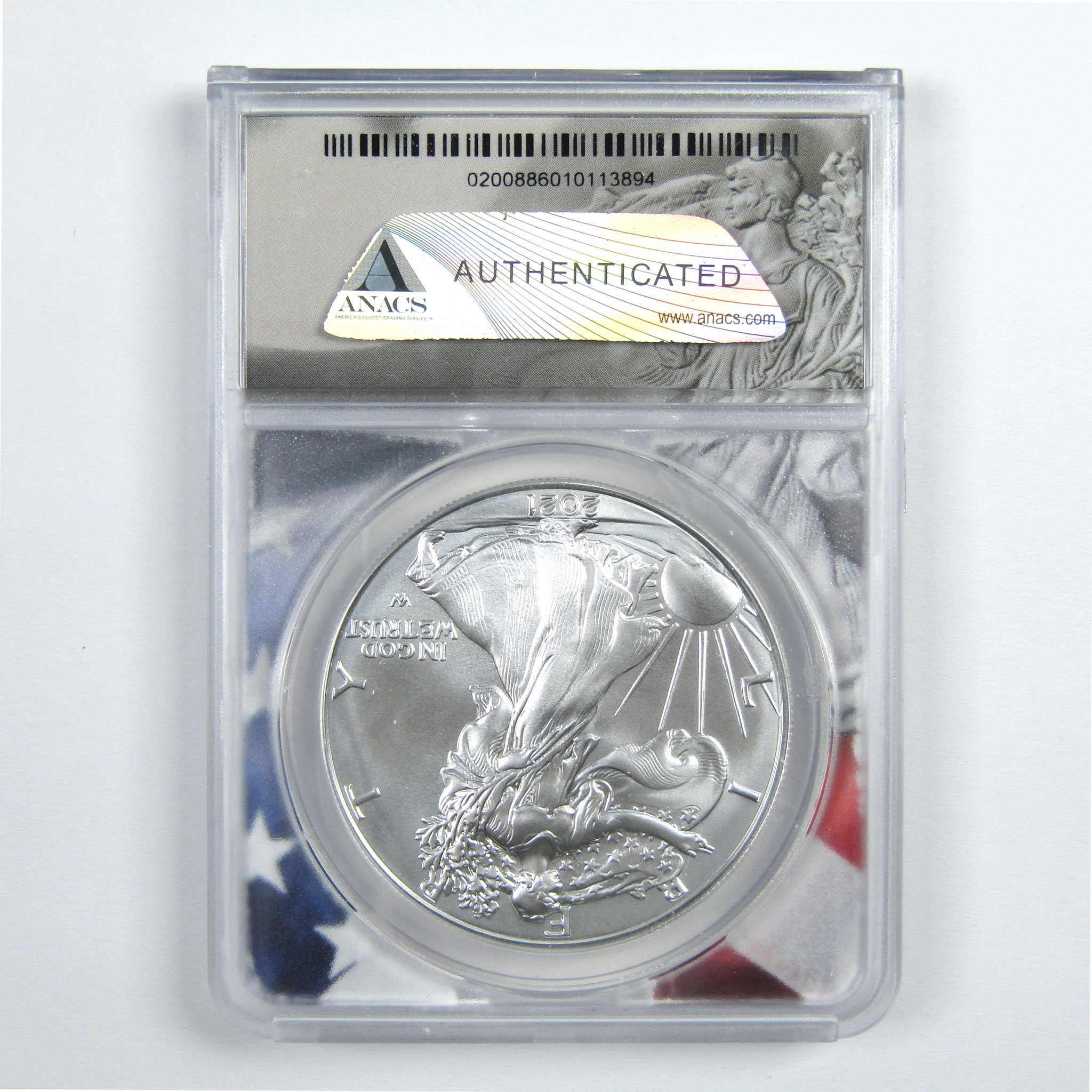 2021 (S) Type 2 American Silver Eagle MS 70 ANACS $1 SKU:CPC7830