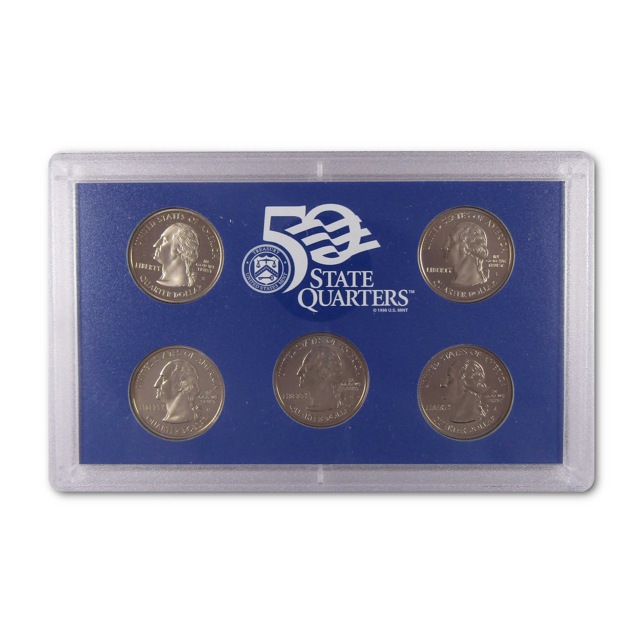 2000 State Quarter Clad Proof Set U.S. Mint Packaging OGP COA