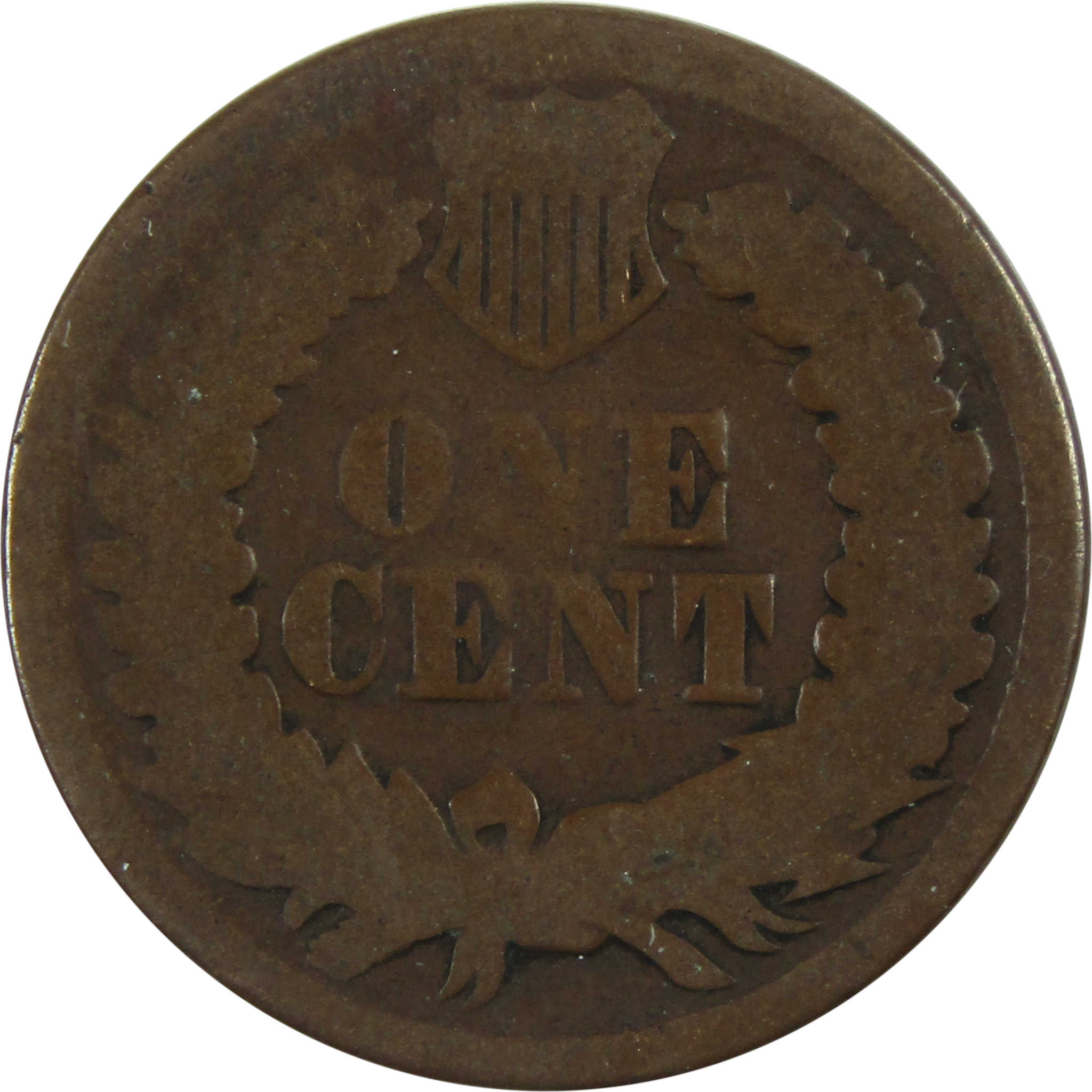 1864 L Indian Head Cent AG About Good Penny 1c Coin SKU:I13462
