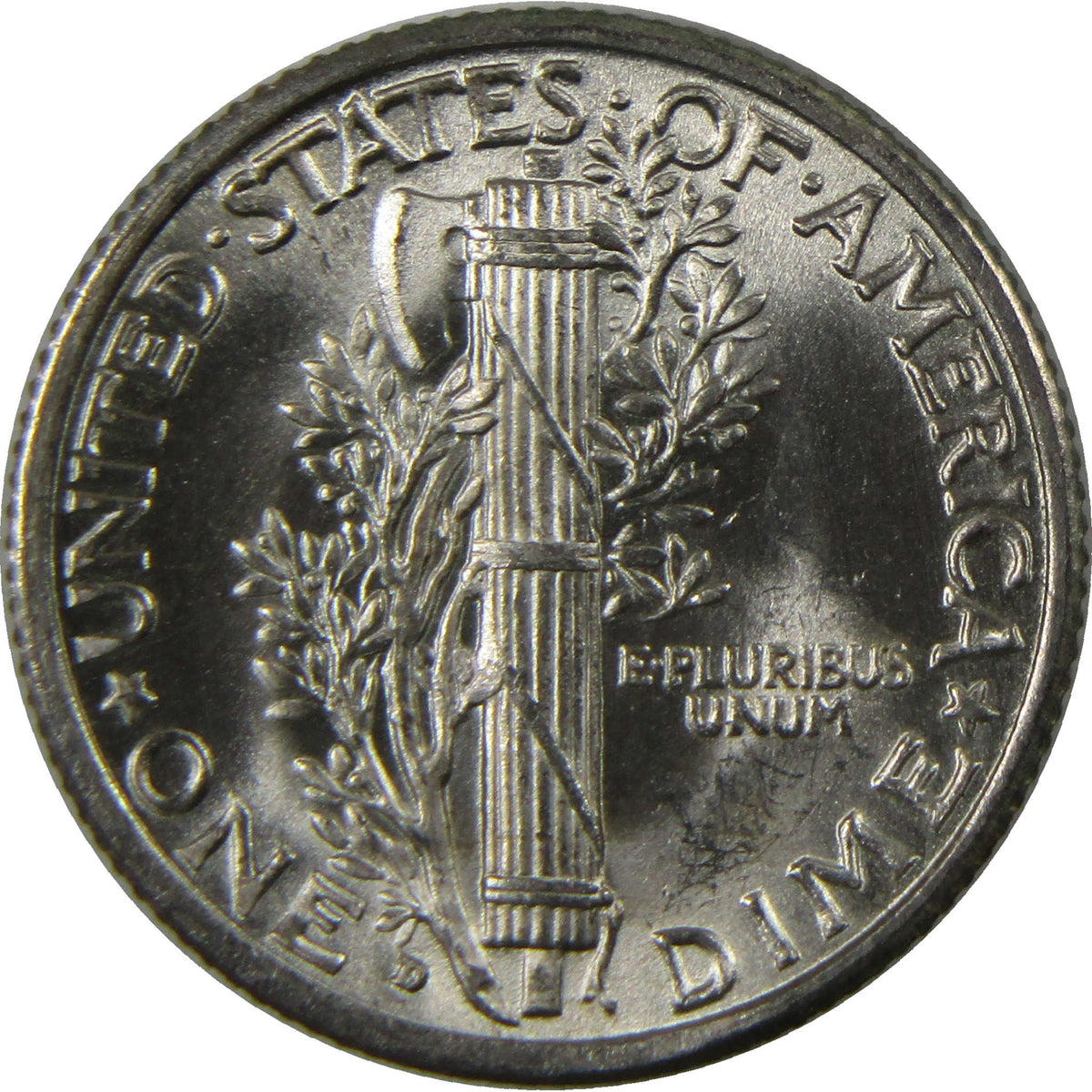 1934 D Mercury Silver Dime BU Choice Uncirculated Mint State 10c Coin