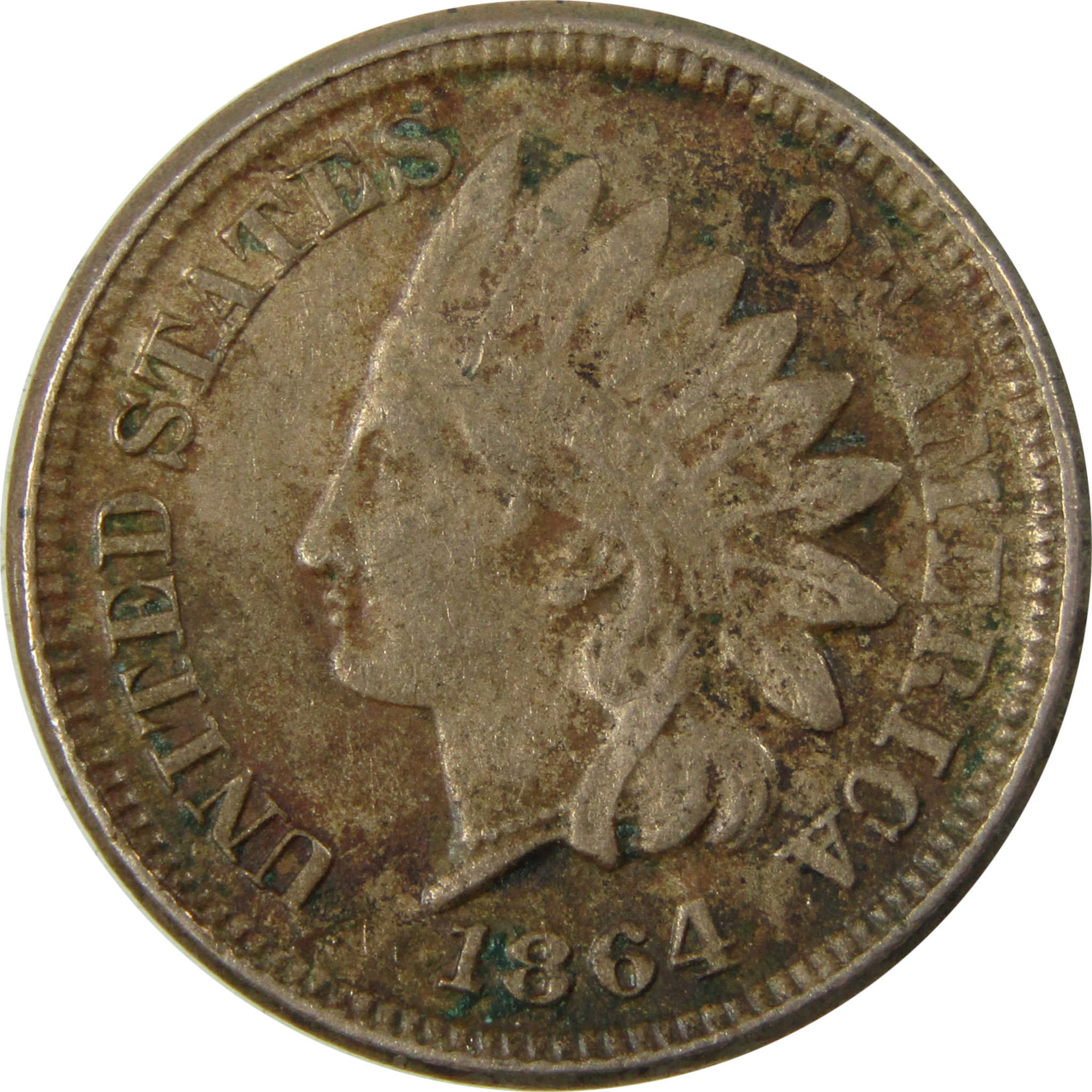 1864 Indian Head Copper-Nickel Cent VF Very Fine Details SKU:CP1199