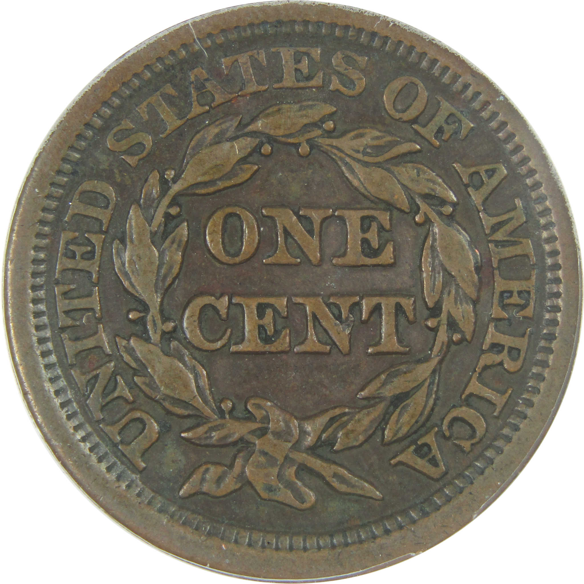 1853 Braided Hair Large Cent VF 30 Details ANACS Copper SKU:I16059