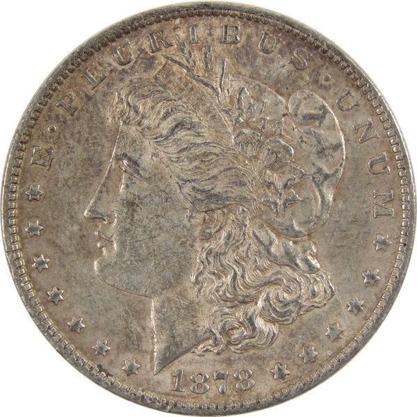 1878 7TF Rev 78 Morgan Dollar About Uncirculated 90% Silver SKU:I8215 - Morgan coin - Morgan silver dollar - Morgan silver dollar for sale - Profile Coins &amp; Collectibles
