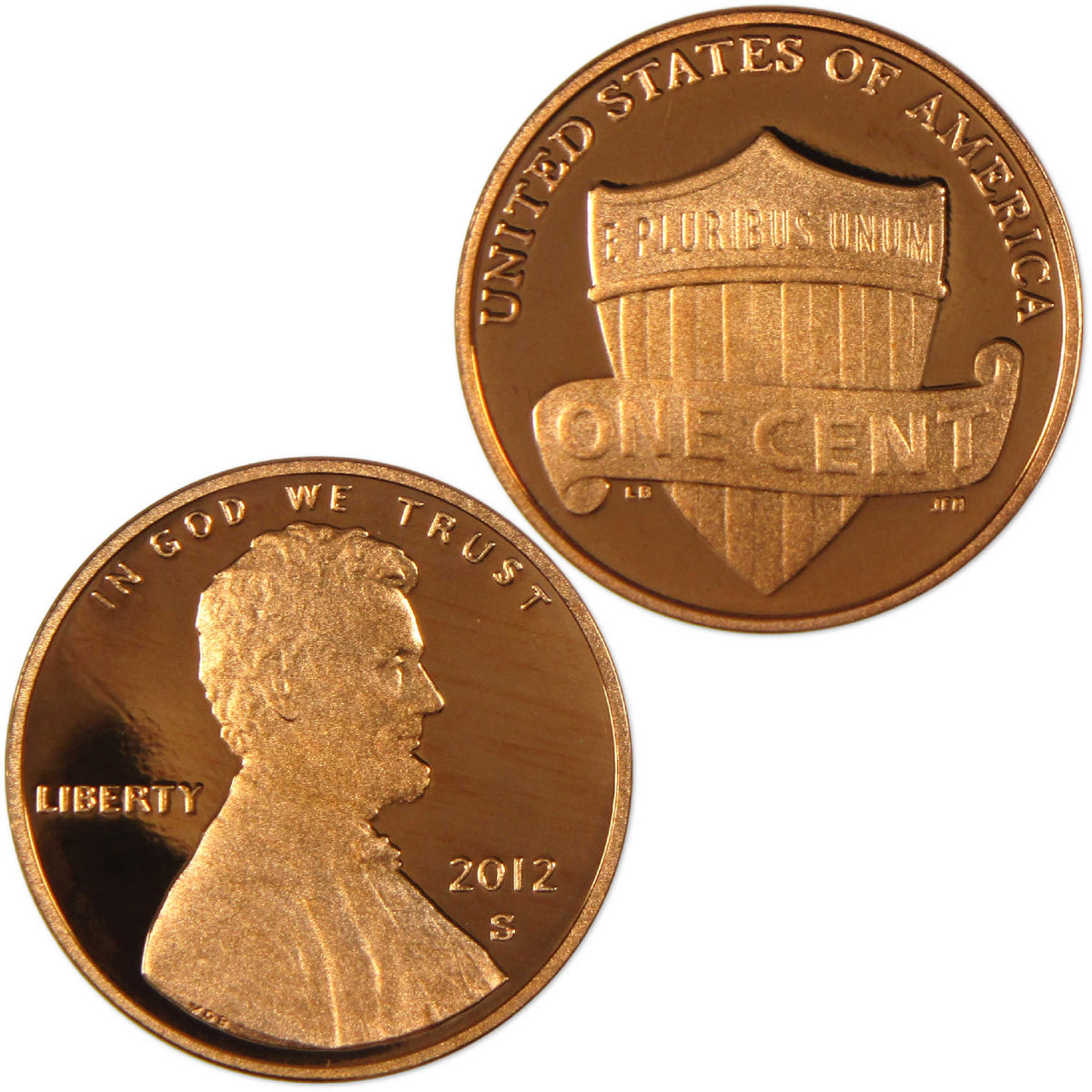 2012 S Lincoln Shield Cent Proof Penny 1c Coin Collectible