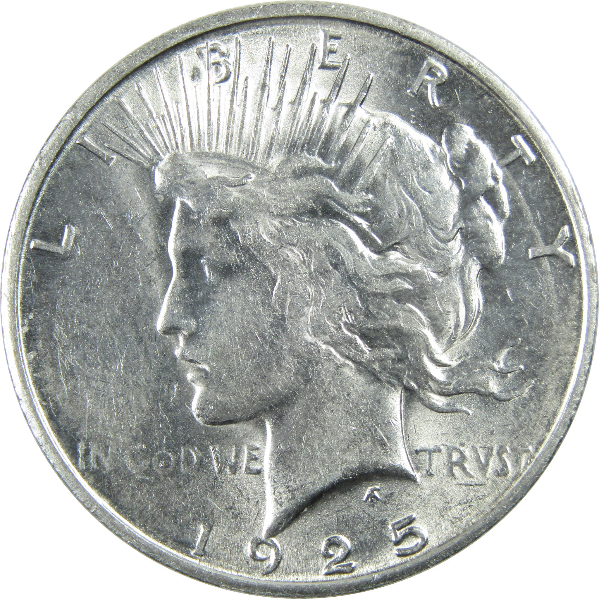 1925 S Peace Dollar AU About Uncirculated Silver $1 Coin SKU:I13377