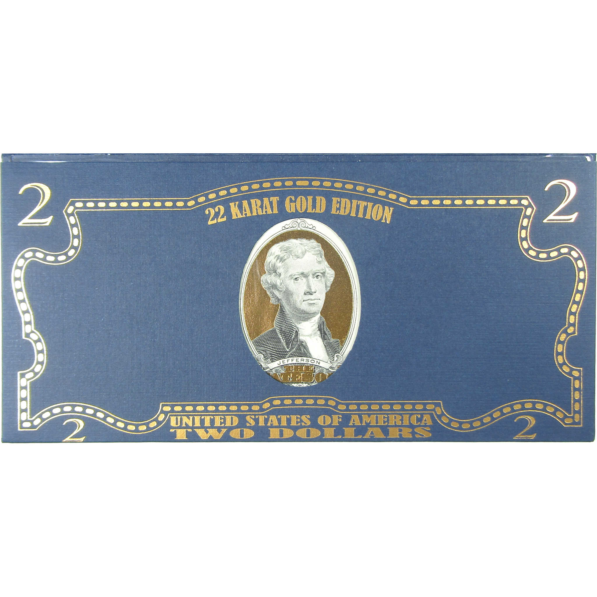 2009 $2 Federal Reserve Note 22 Karat Gold Foil Edition SKU:CPC9396