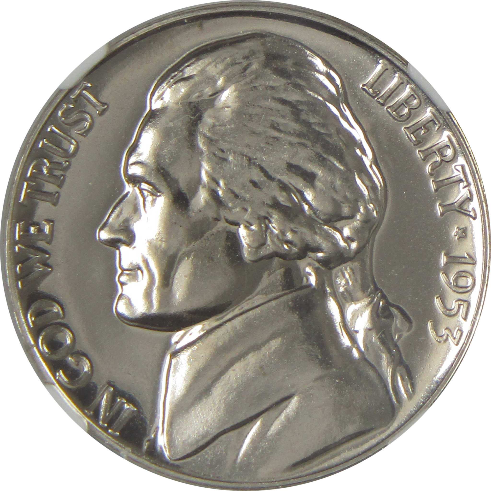 1953 Jefferson Nickel PF 67 NGC Proof 5c Coin SKU:I20628