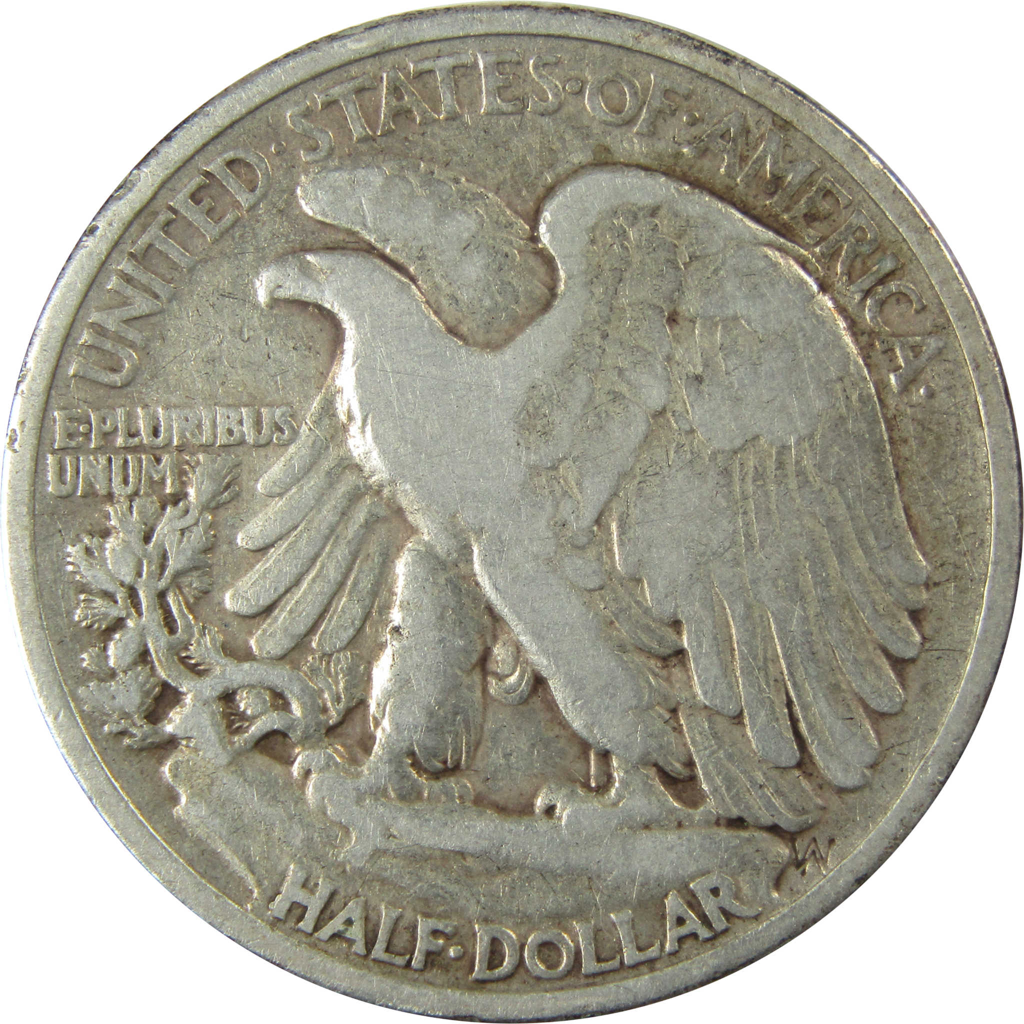 1919 Liberty Walking Silver Half Dollar F Fine Details SKU:I25751