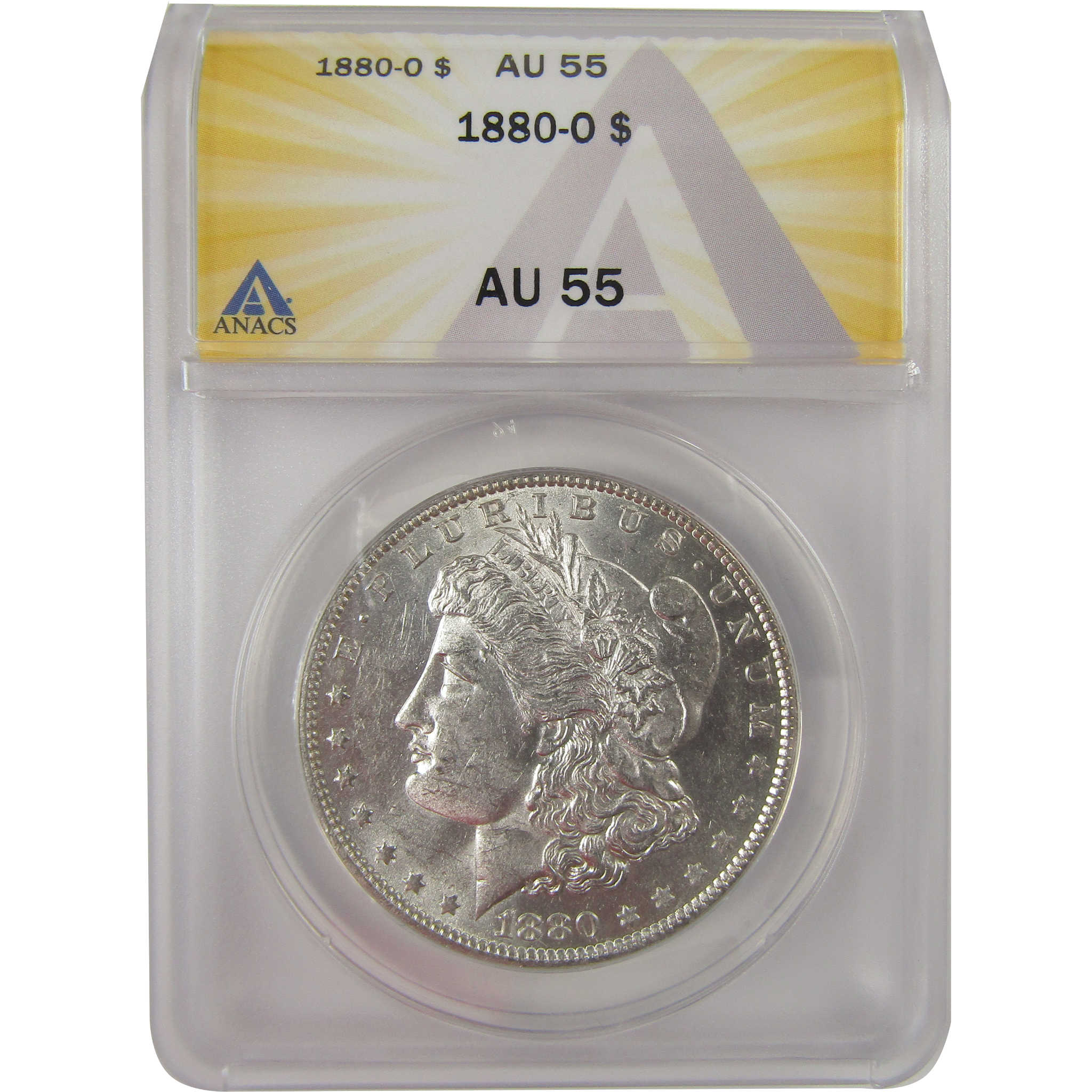 1880 O Morgan Dollar AU 55 ANACS Silver $1 Coin SKU:I20924 - Morgan coin - Morgan silver dollar - Morgan silver dollar for sale - Profile Coins &amp; Collectibles