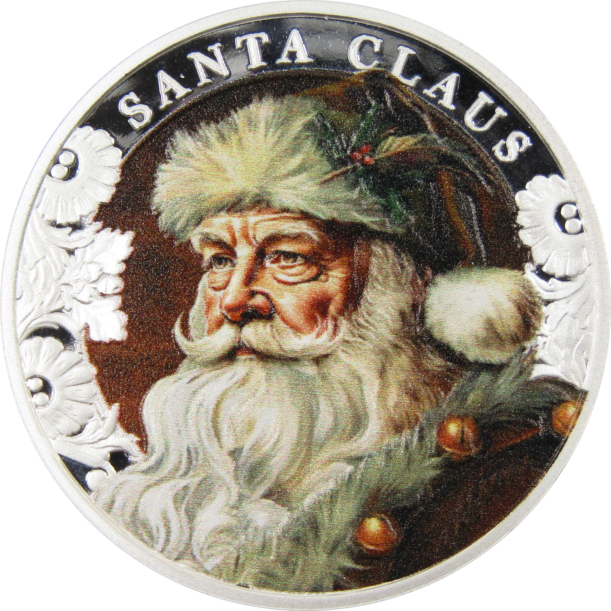 Santa Claus 2000 Franc BU 1 oz .999 Silver Coin 2023 Cameroon COA