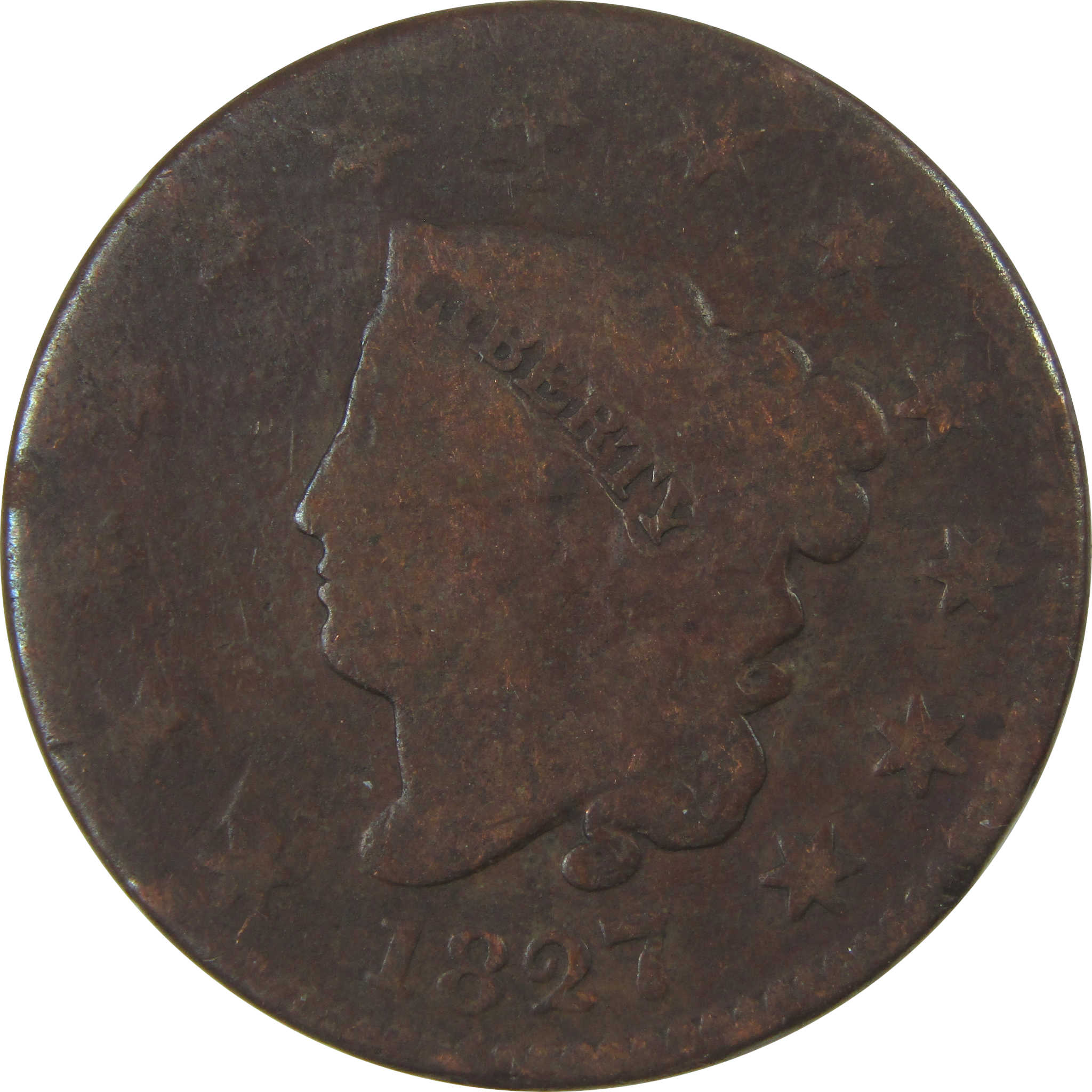 1827 Coronet Head Large Cent AG About Good Copper Penny SKU:I23839