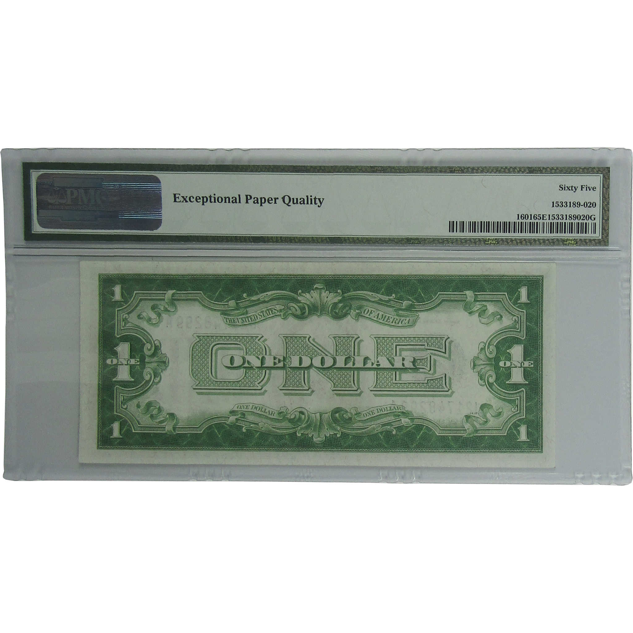 1928 A $1 Silver Certificate Note Fr 1601 Funnyback Gem Unc 65 EPQ PMG