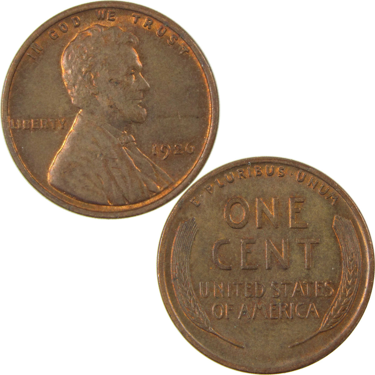 1926 Lincoln Wheat Cent Uncirculated Penny 1c Coin SKU:I28257