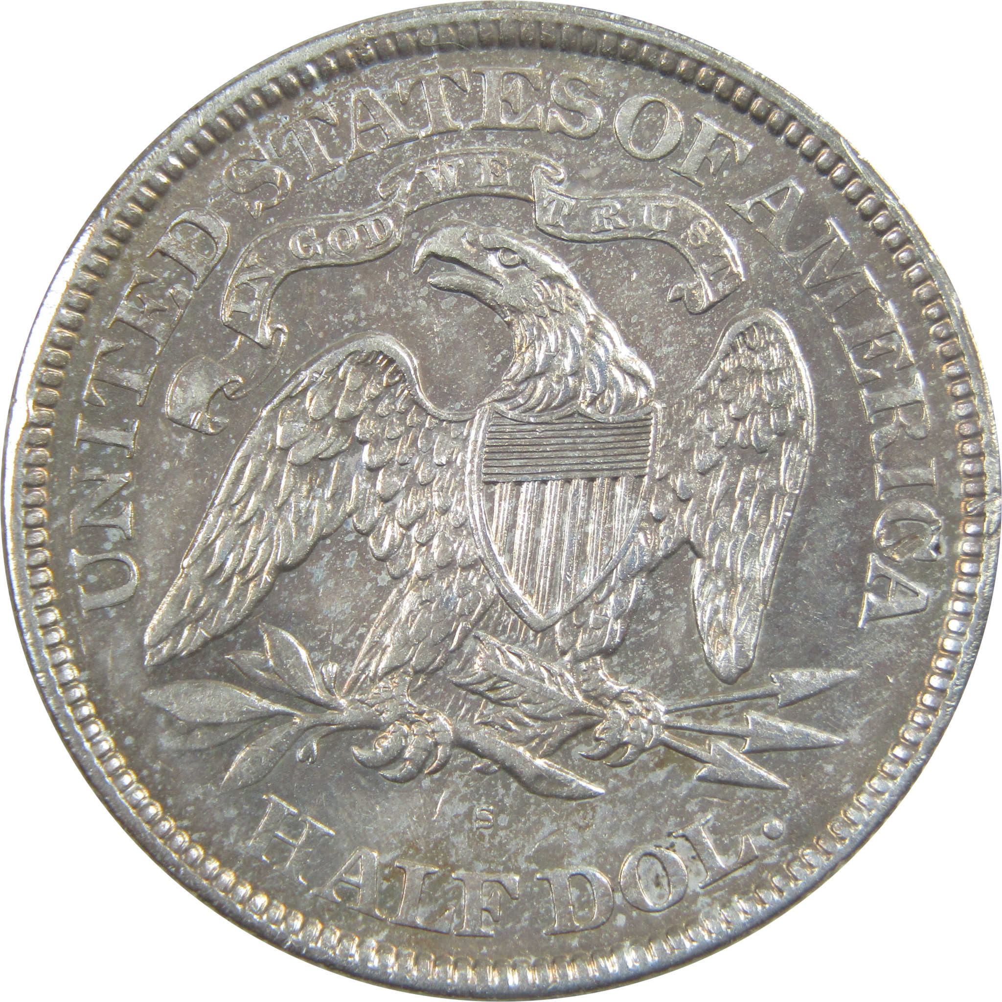 1876 S Seated Liberty Half AU About Uncirculated Details SKU:CPC8514