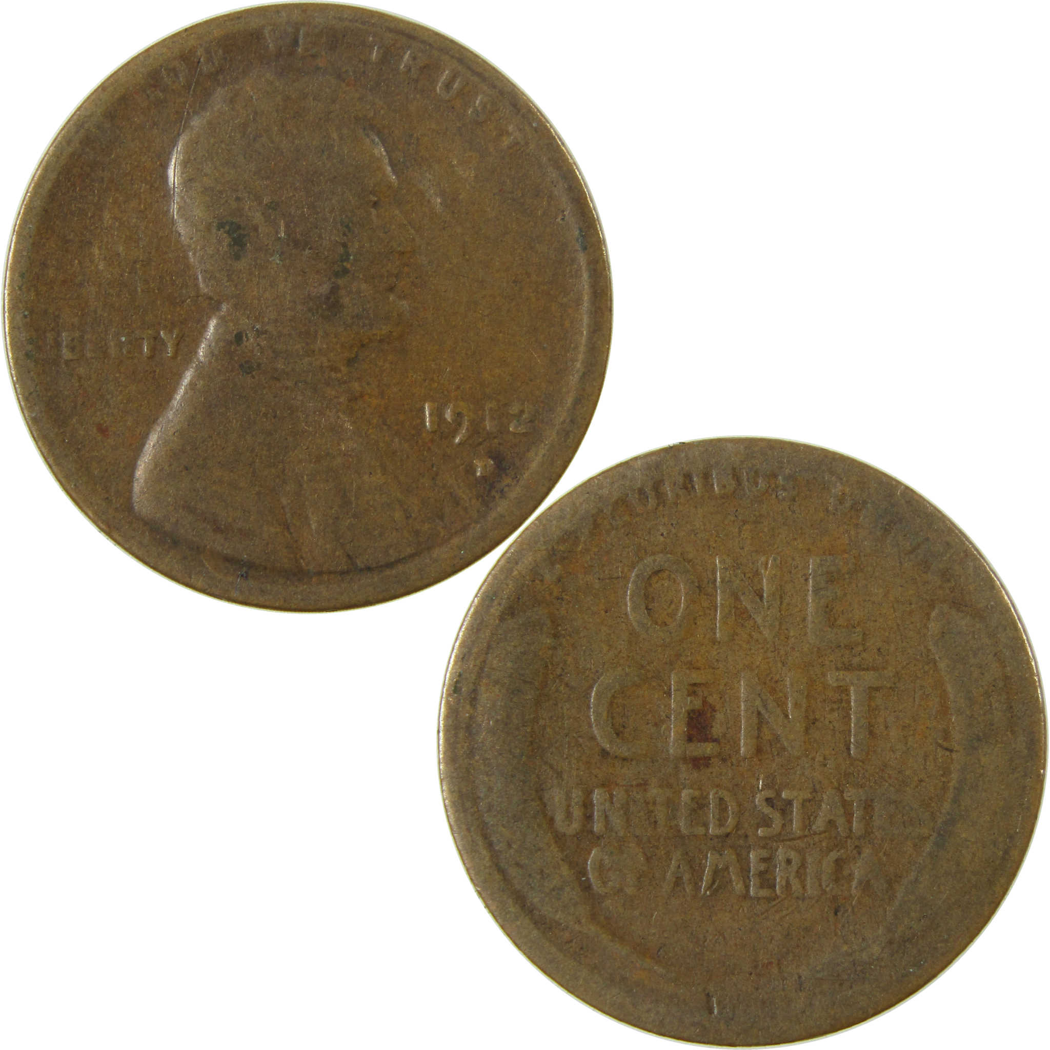 1912 D Lincoln Wheat Cent G Good Penny 1c Coin SKU:I26853