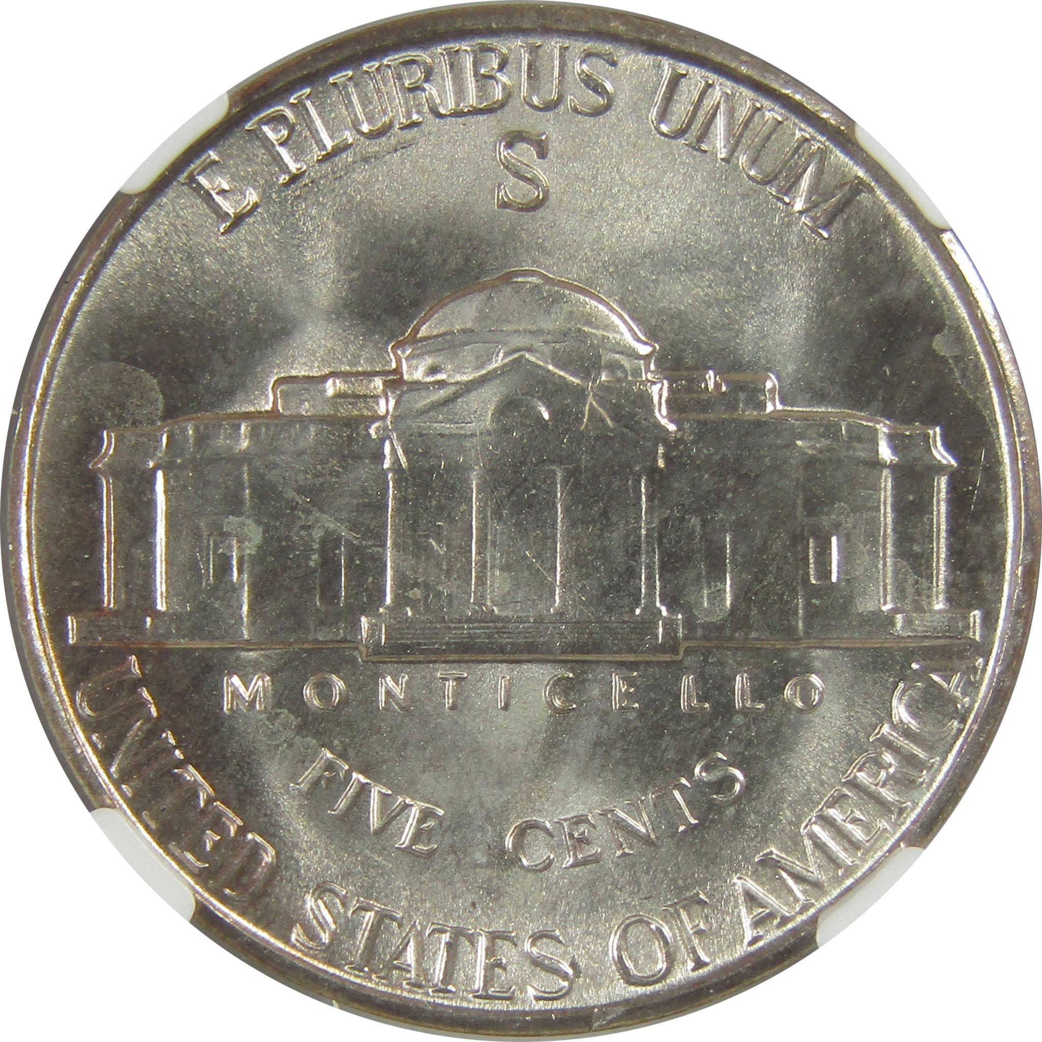 1943 S Jefferson Nickel MS 67 NGC Silver Bag Fragment SKU:I20345