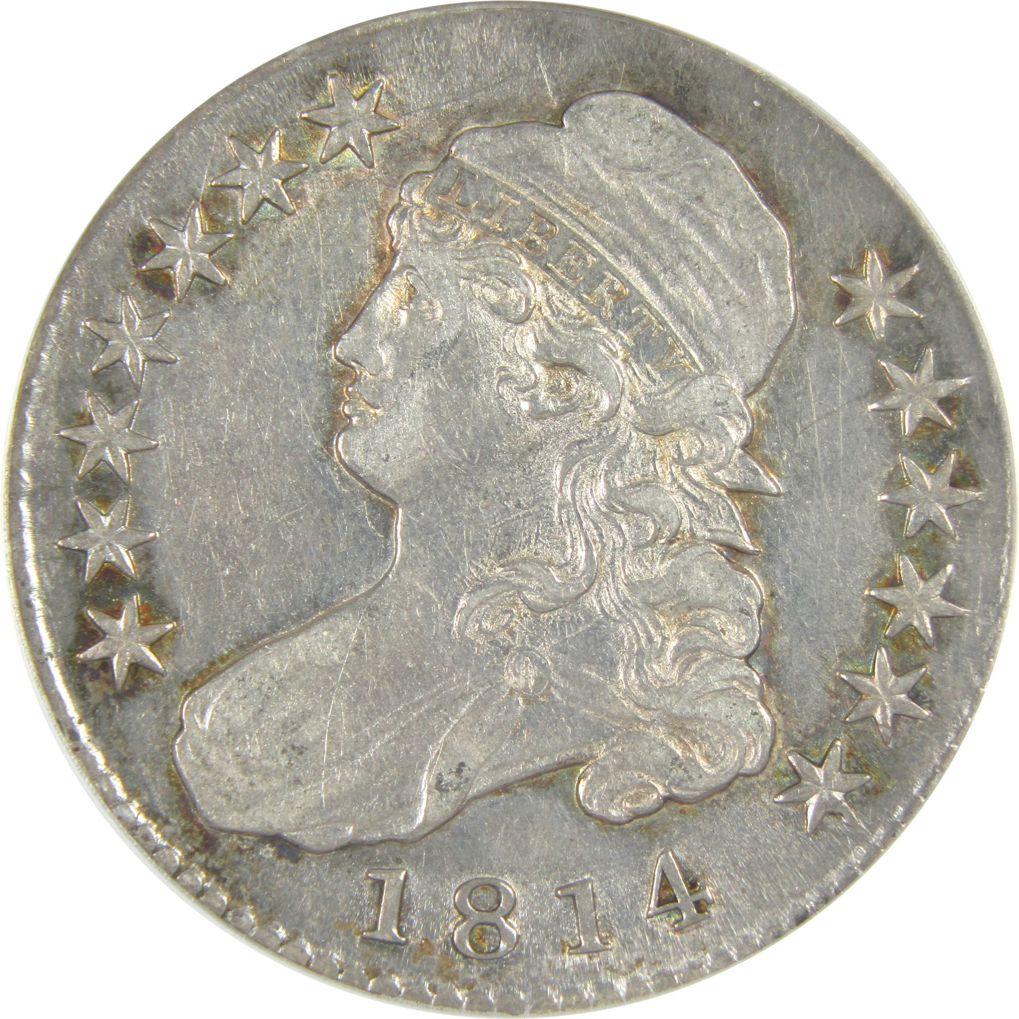 1814 Capped Bust Half Dollar AU 55 ANACS Silver 50c Coin SKU:I16335