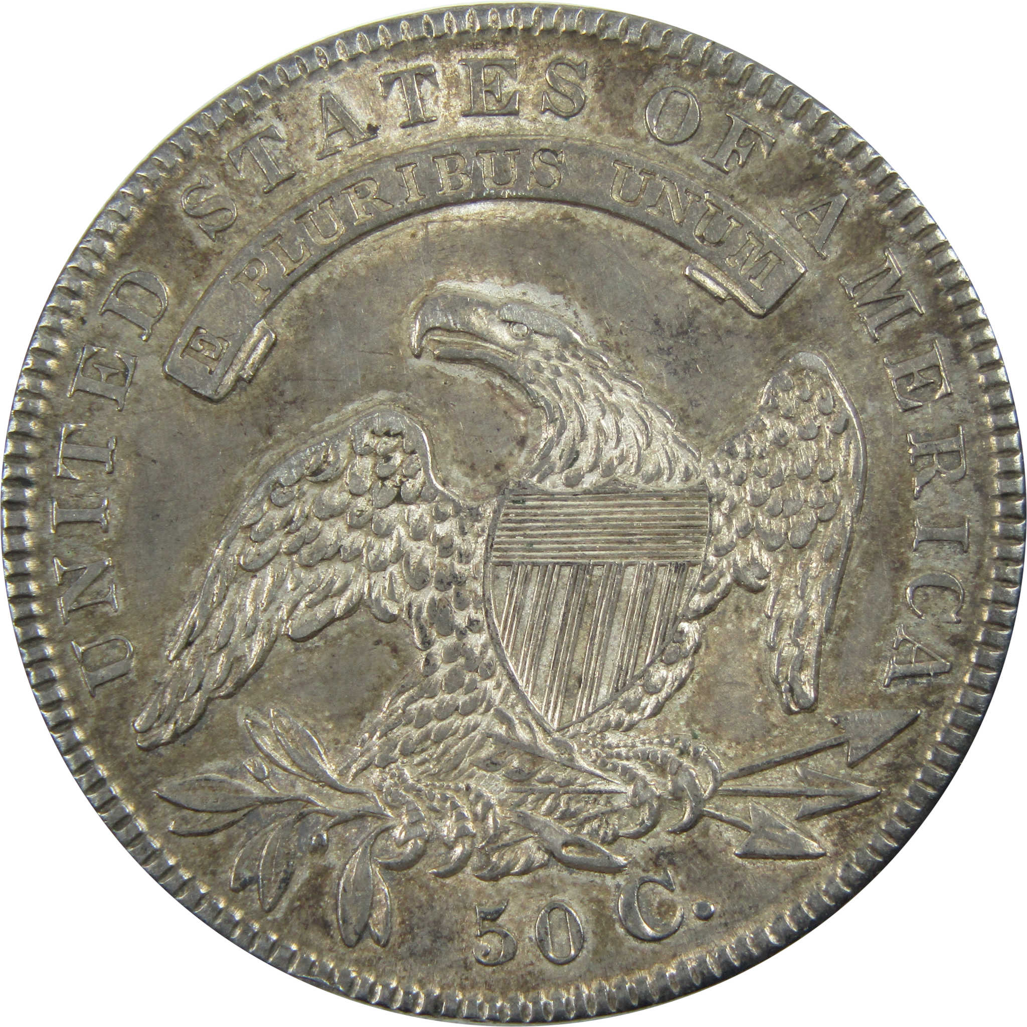 1836 Ltr Edge Capped Bust Half Dollar CH AU Silver 50c Coin SKU:I13463