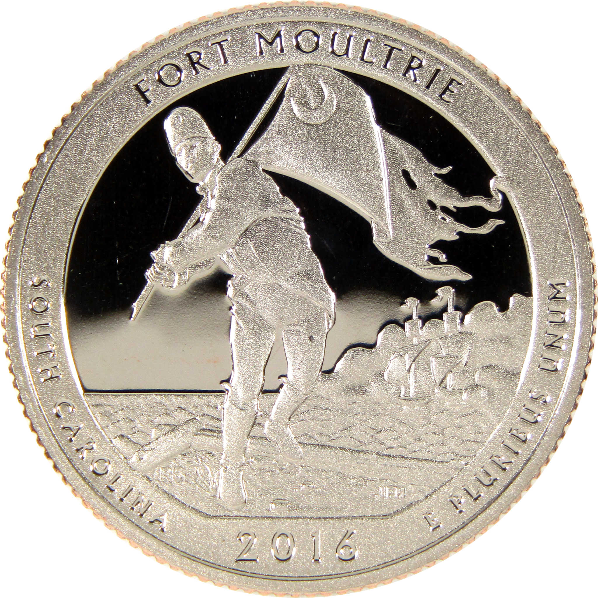 2016 S Fort Moultrie Sumter National Monument Quarter Clad 25c Proof