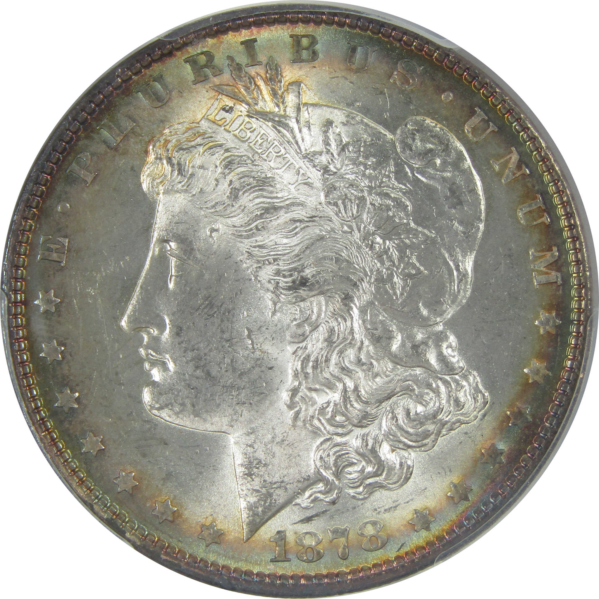 1878 7TF Rev 78 Morgan Dollar MS 63 PCGS Silver $1 Toned SKU:I16482