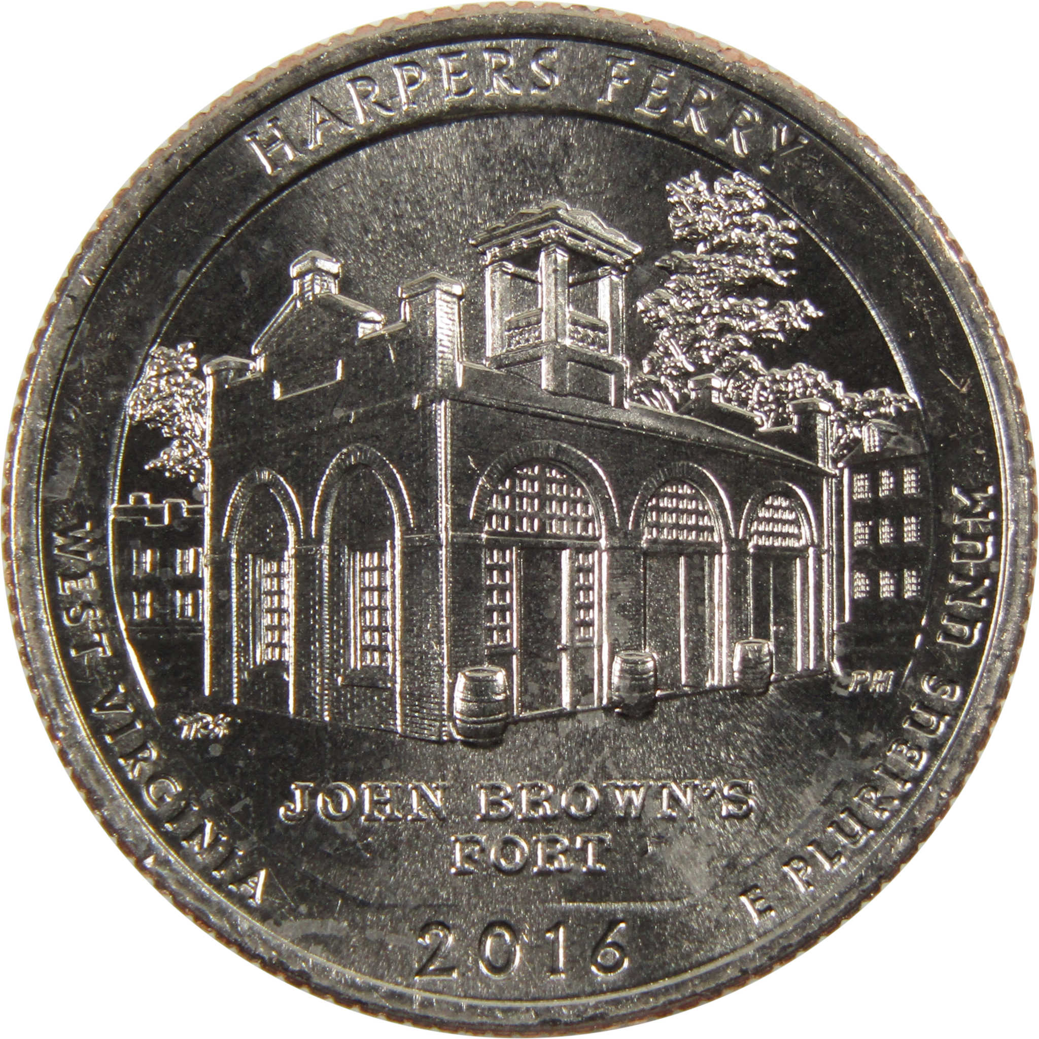 2016 D Harpers Ferry National Park Quarter BU Uncirculated Clad 25c