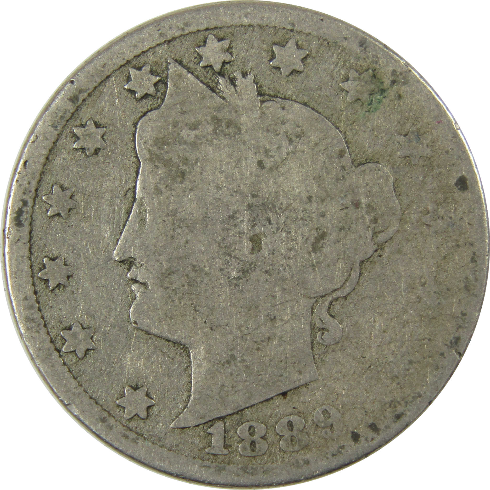 1889 Liberty Head V Nickel AG About Good 5c Coin SKU:I27225