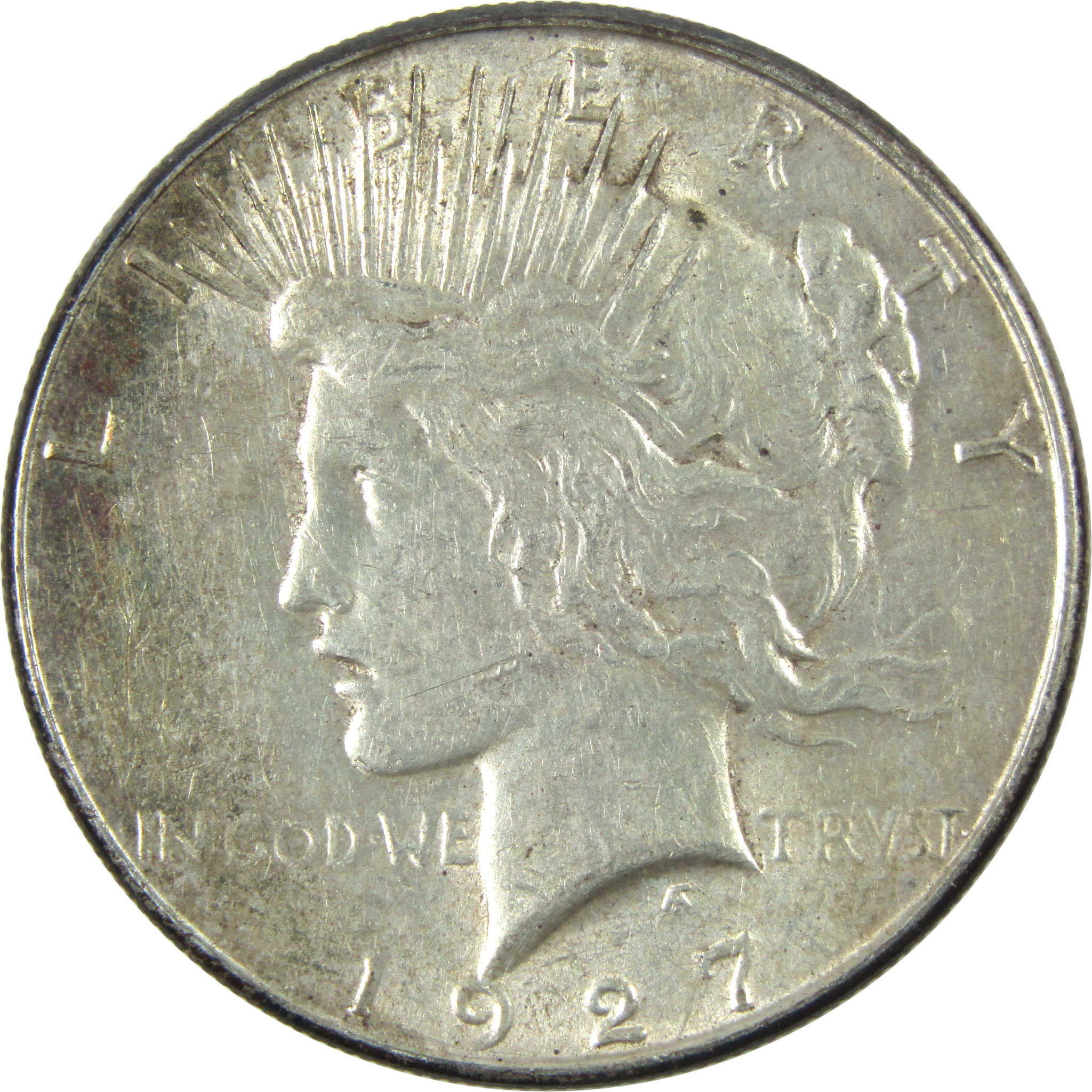 1927 S Peace Dollar AU About Uncirculated Silver $1 Coin SKU:I14629