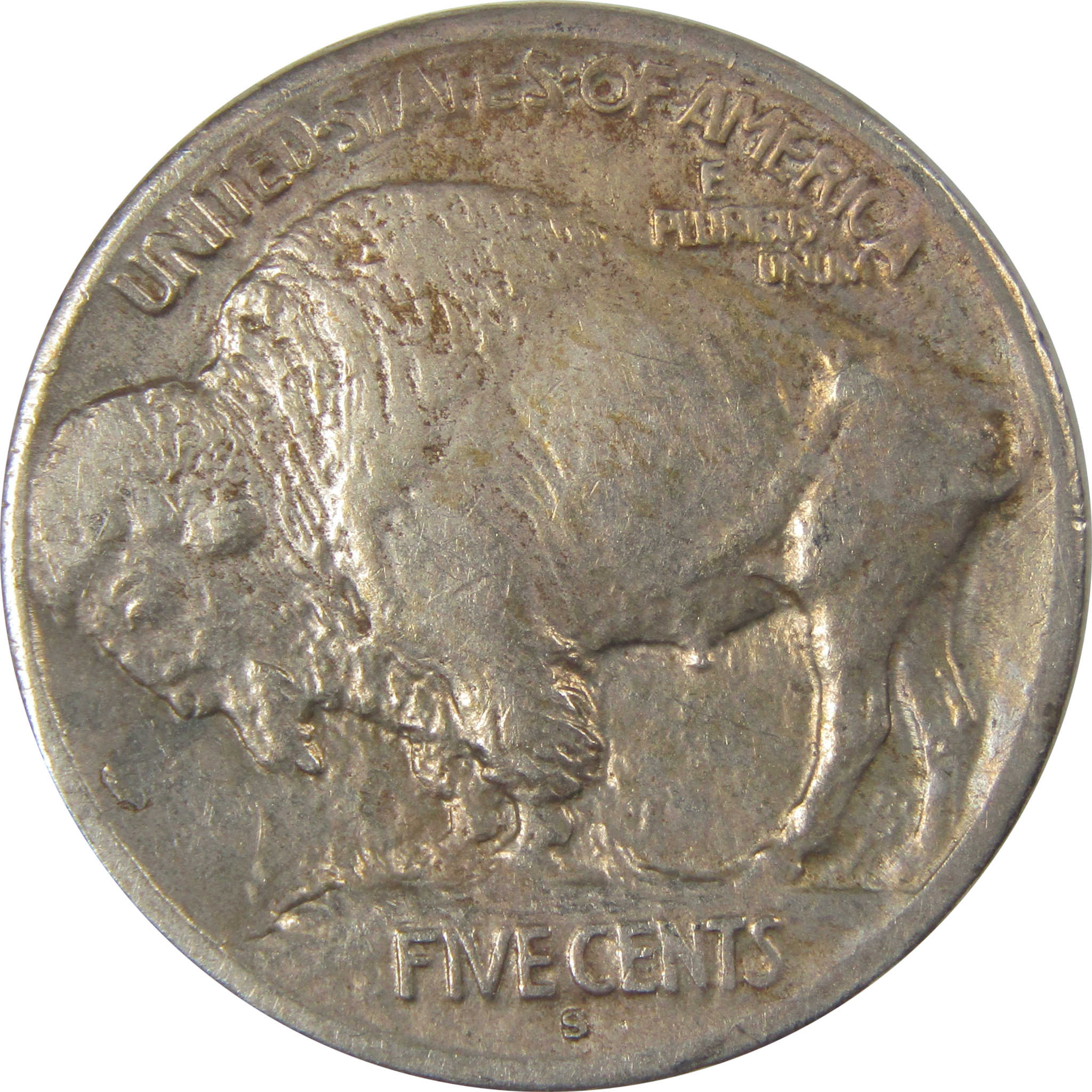 1913 S Type 1 Buffalo Nickel XF EF Extremely Fine SKU:I22845