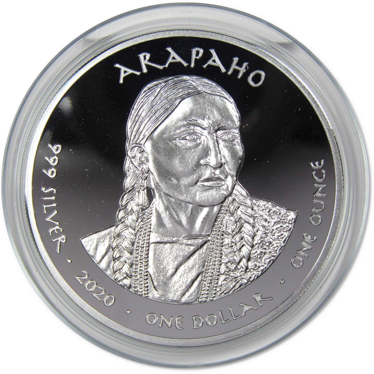 2020 Native American Jamul Arapaho Nebraska Channel Catfish 1oz Silver