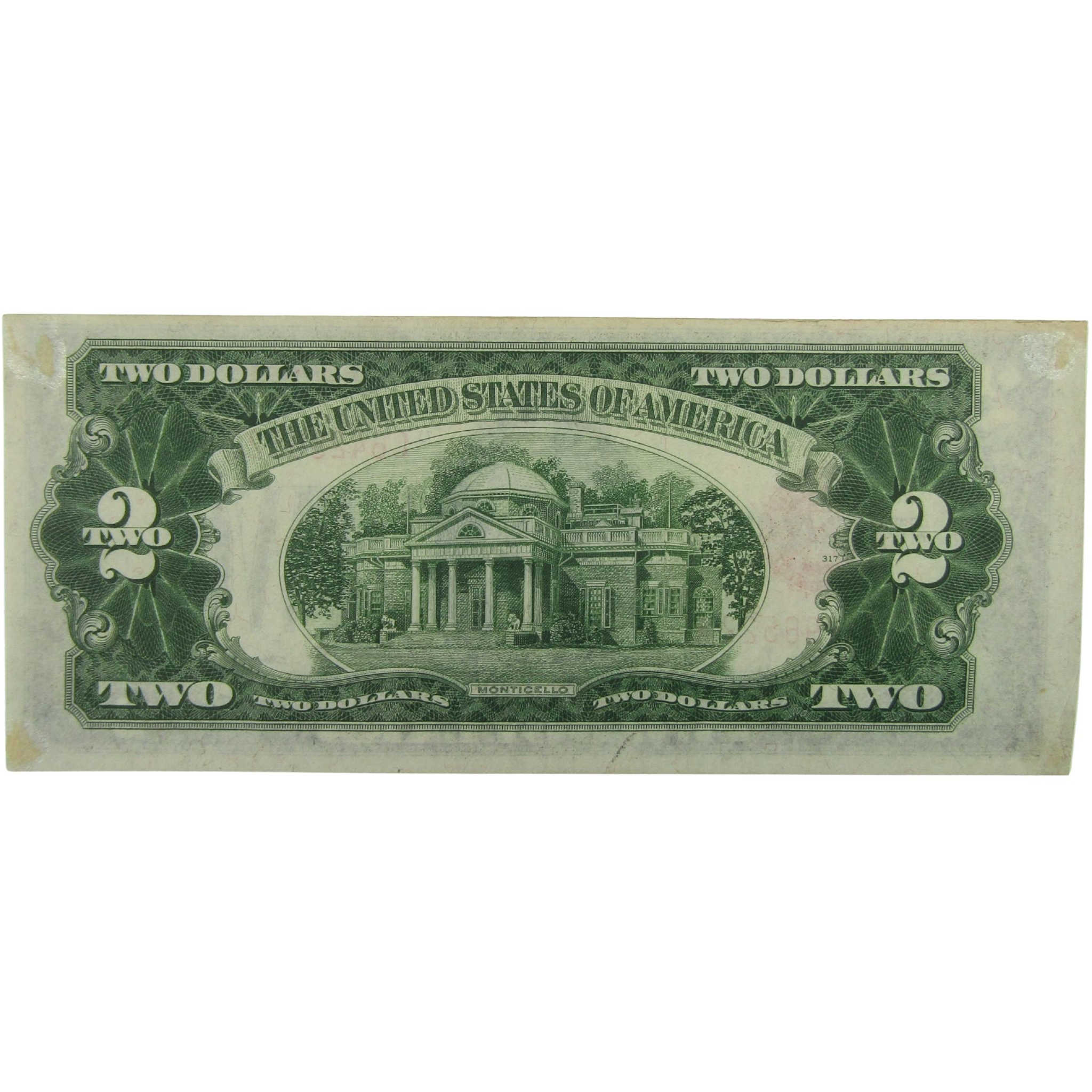 1928 D $2 Sm Size Legal Tender Note AU About Uncirculated SKU:I27821