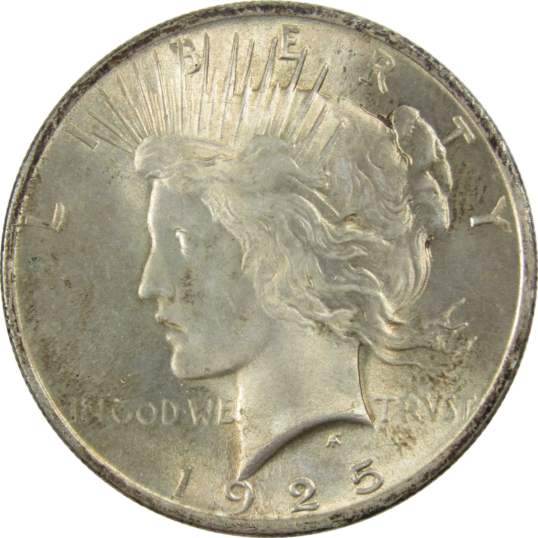 1925 Peace Dollar AU About Uncirculated Silver $1 Coin SKU:I13066