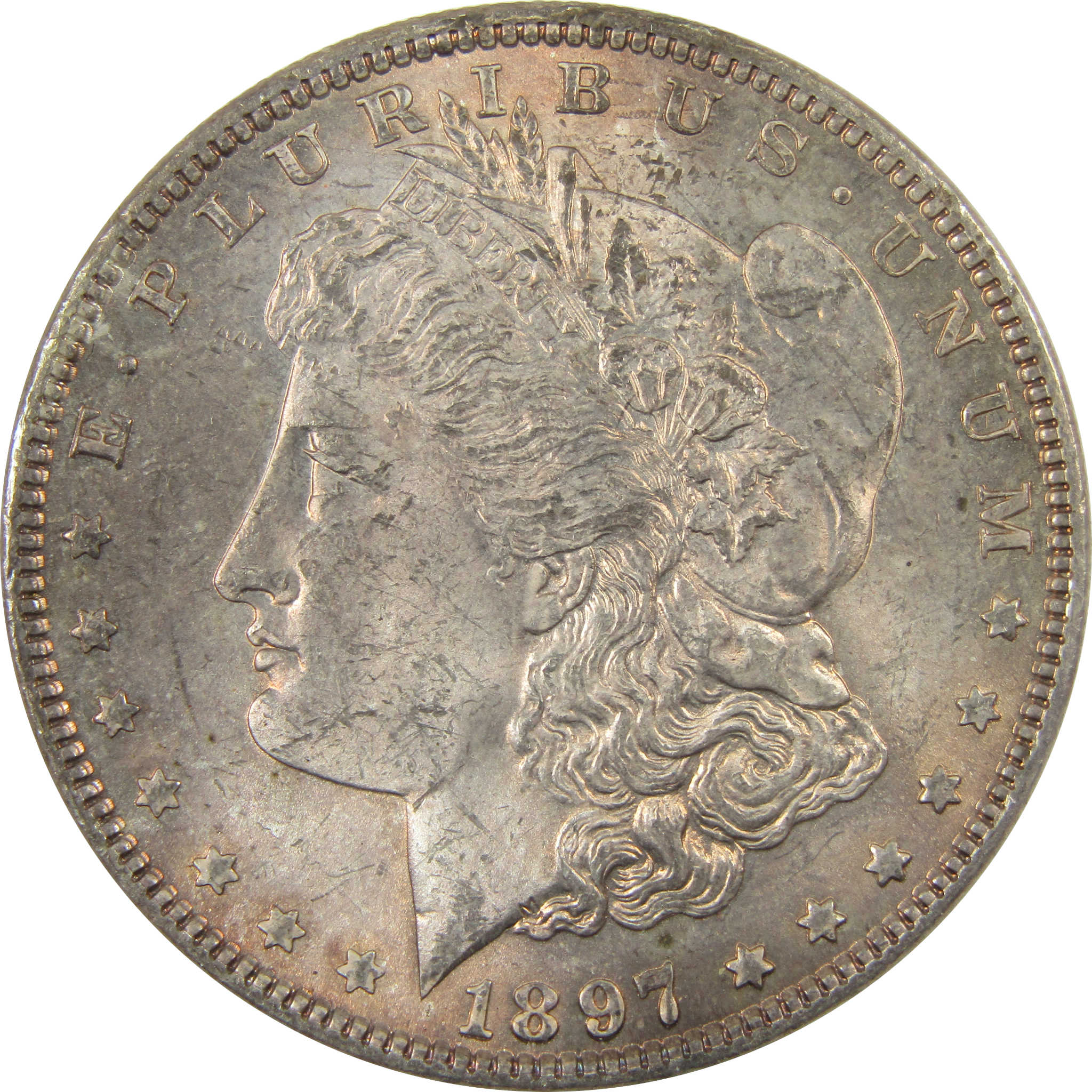 1897 VAM-6A Pitted Reverse Morgan Silver $1 Uncirculated SKU:CP1400 - Morgan coin - Morgan silver dollar - Morgan silver dollar for sale - Profile Coins &amp; Collectibles