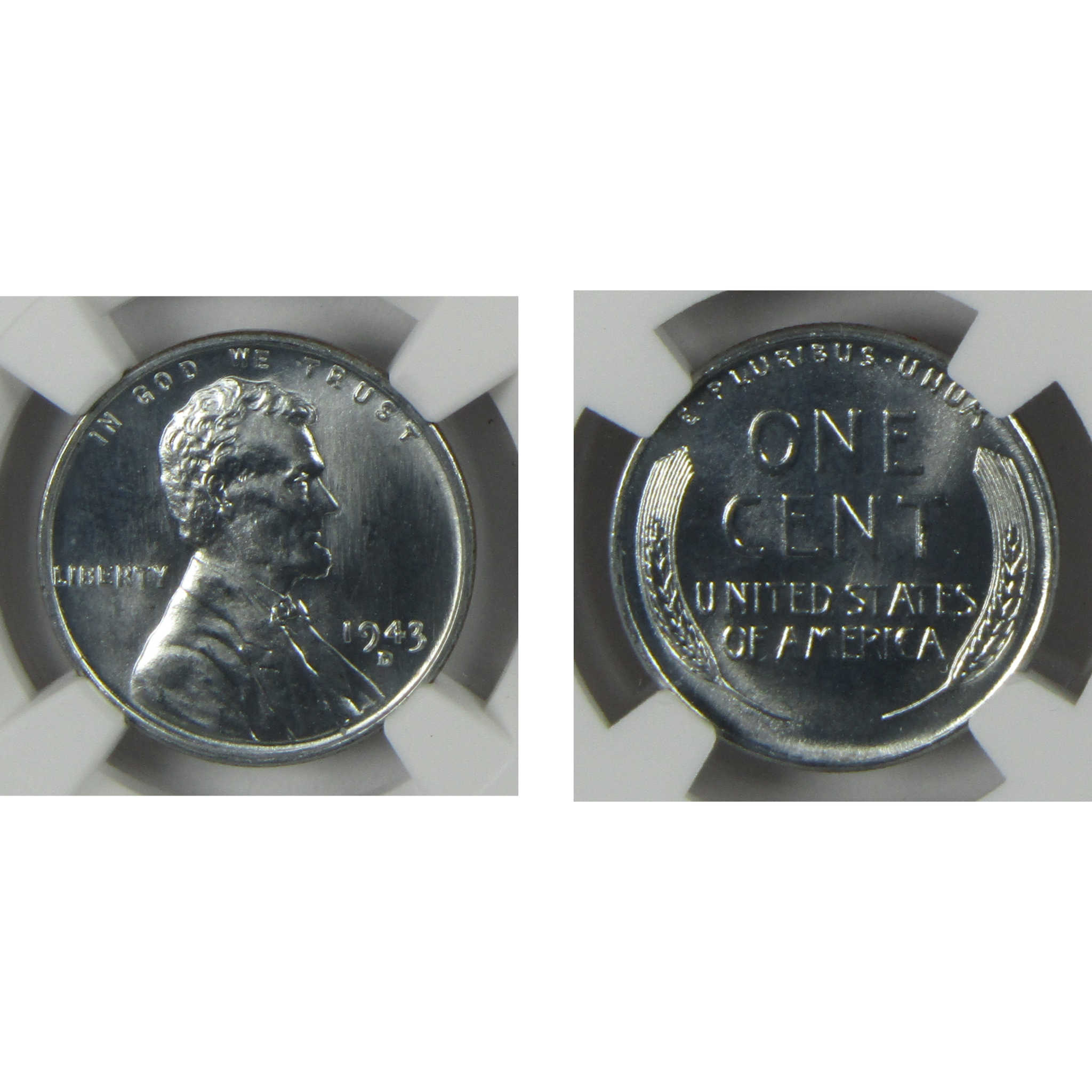 1943 P D S Lincoln Wheat Steel Cent 3 Piece Set MS 66 NGC SKU:CP1532