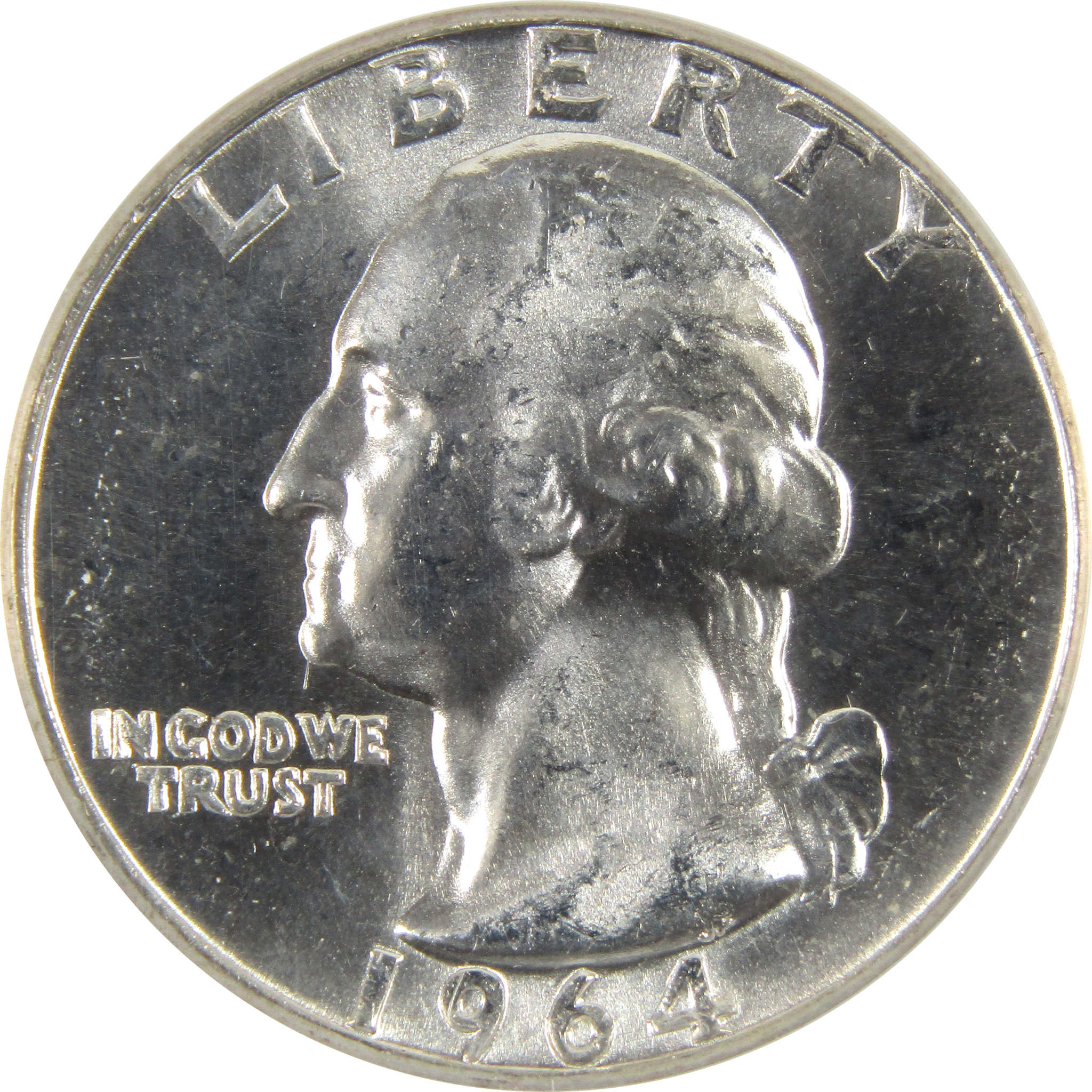 1964 Washington Quarter MS 65 ANACS 90% Silver 25c Unc SKU:CPC4231