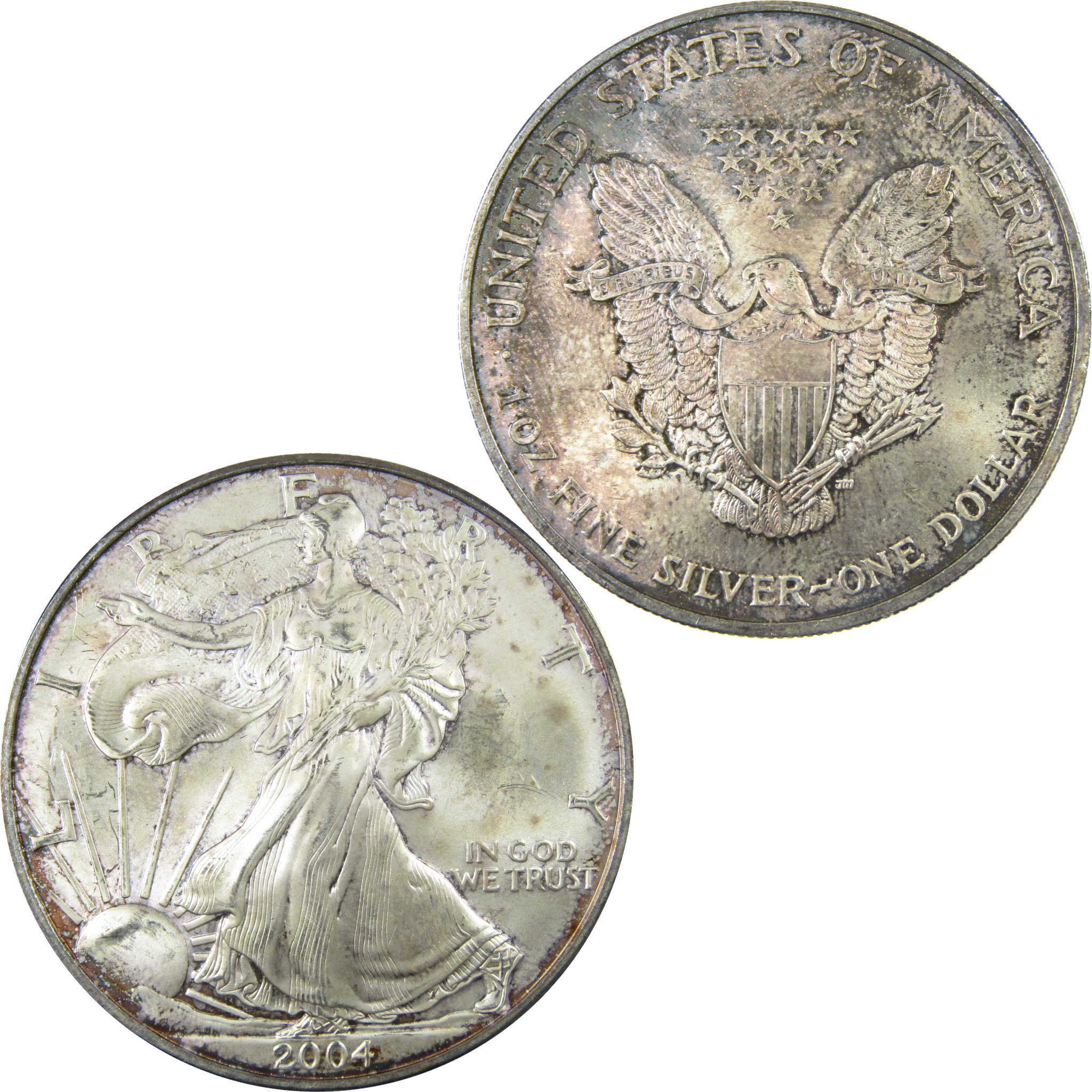 2004 American Silver Eagle Uncirculated Mint State $1 Coin SKU:CP1510