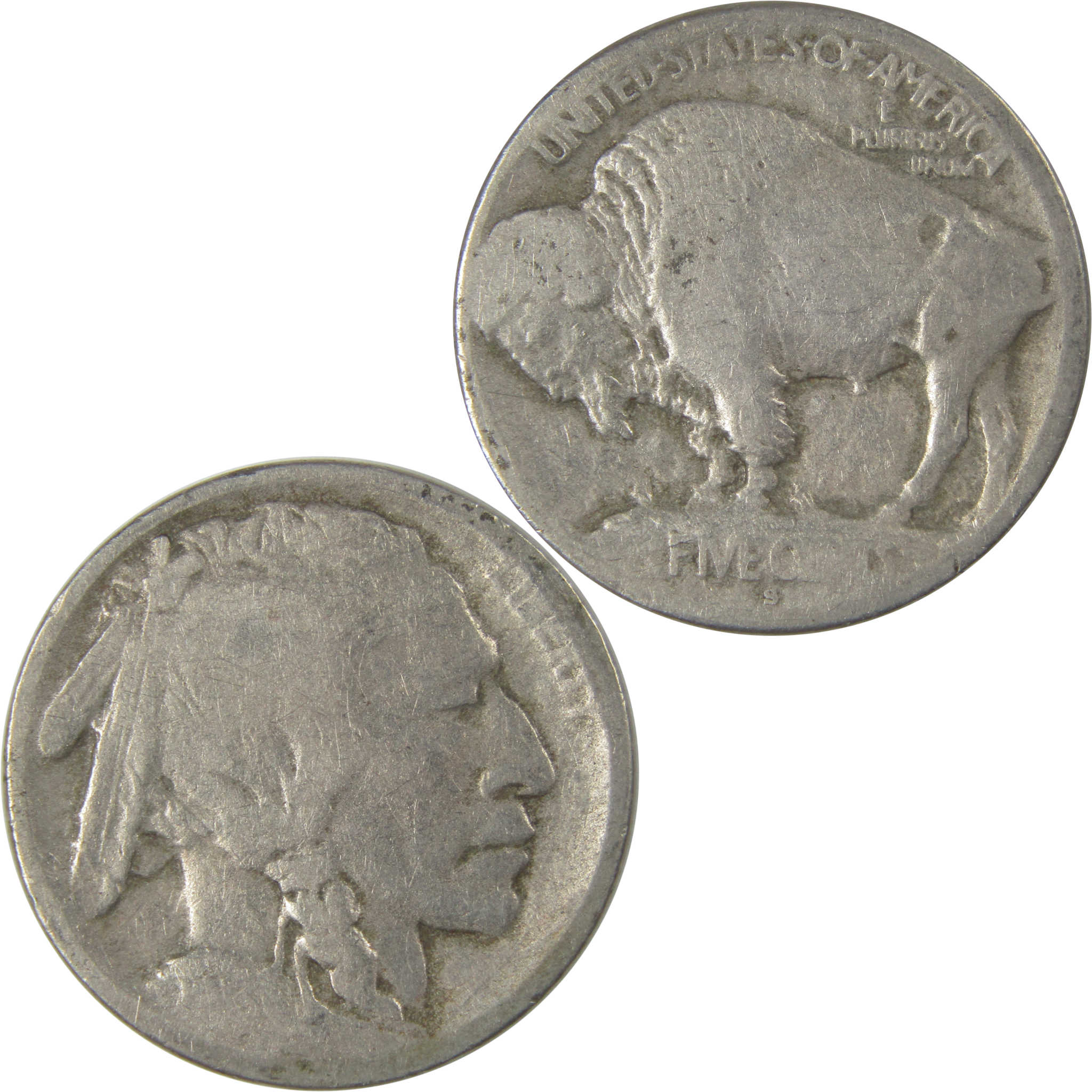 1913 S Type 1 Indian Head Buffalo Nickel FR Fair Details SKU:I22830