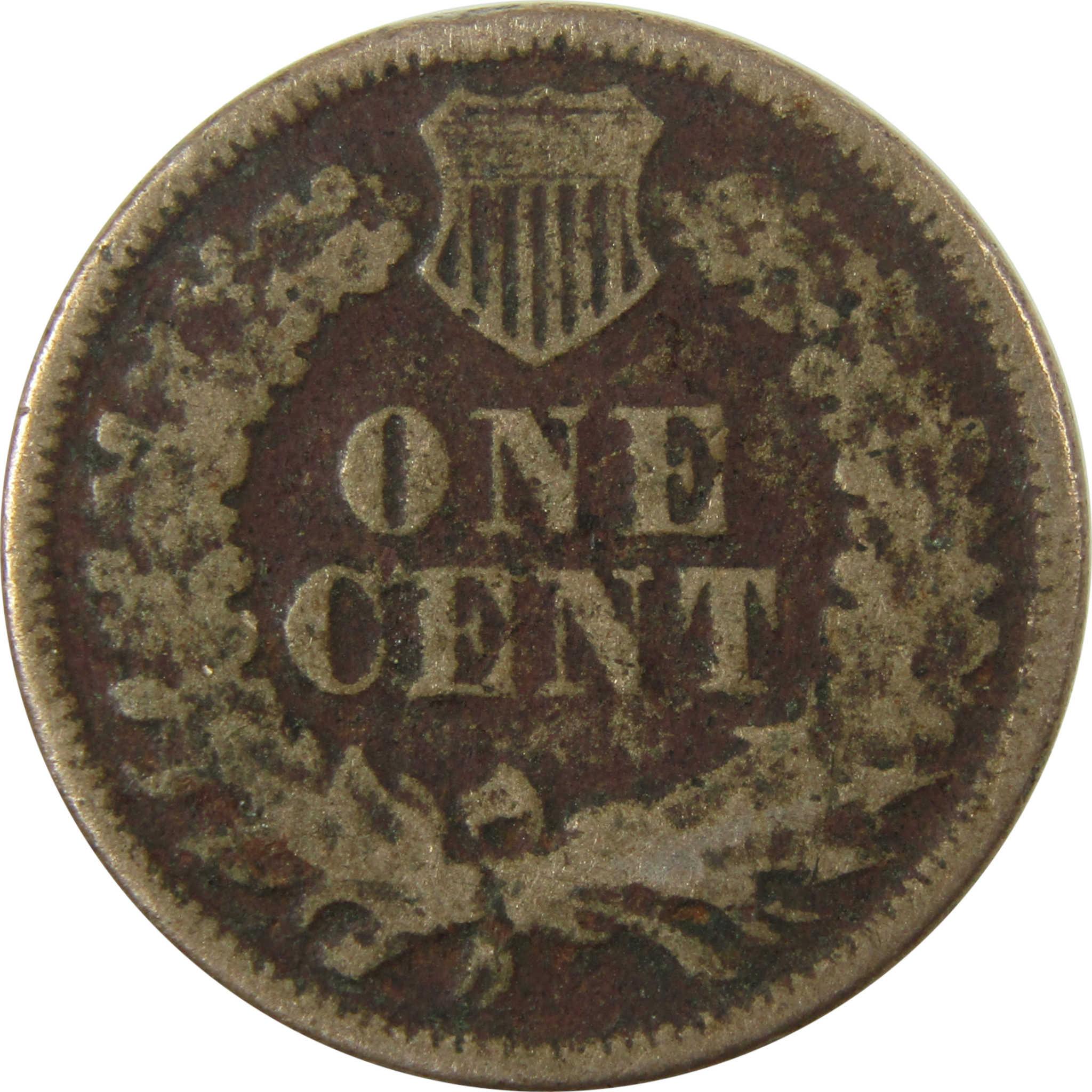 1861 Indian Head Cent G Good Details Penny 1c Coin SKU:CP1209