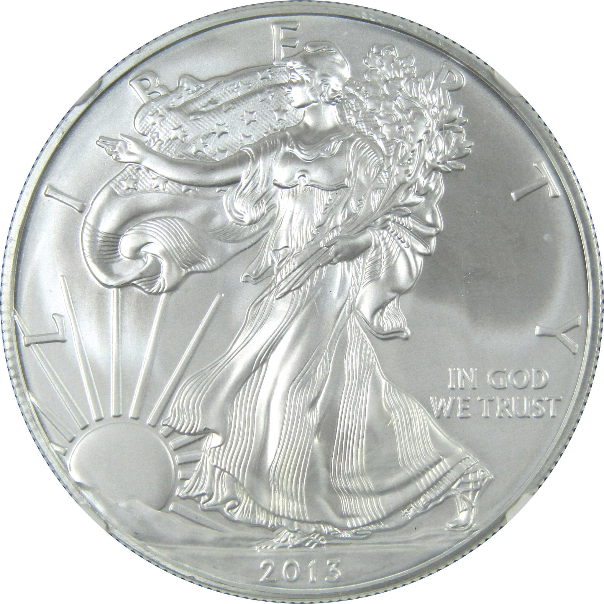 2013 (S) American Silver Eagle MS 70 NGC $1 Early Releases SKU:CPC8008