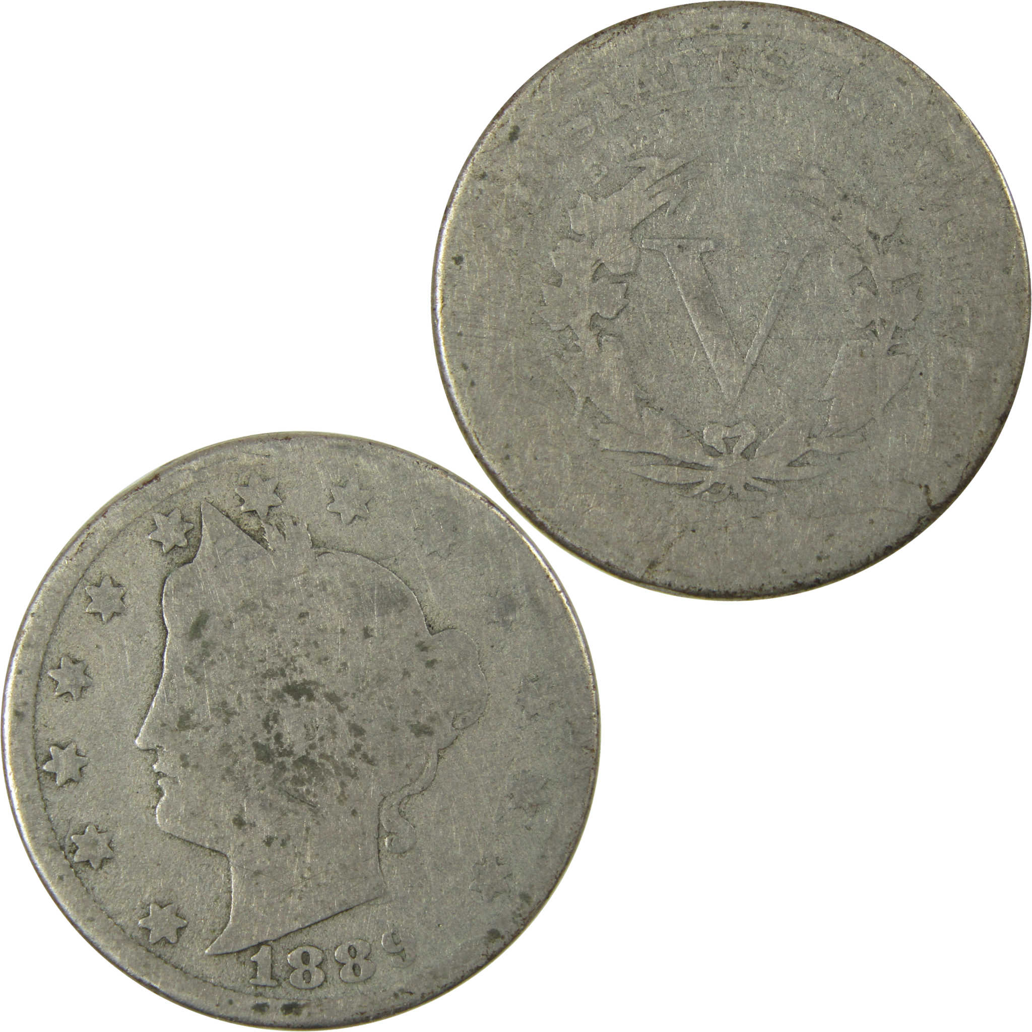 1889 Liberty Head V Nickel AG About Good 5c Coin SKU:I27223